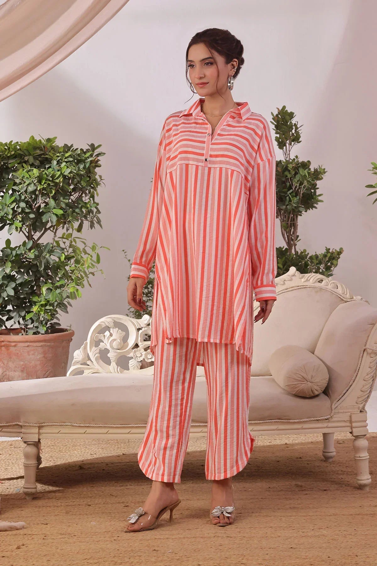 cotton Co Ord Sets in Pink