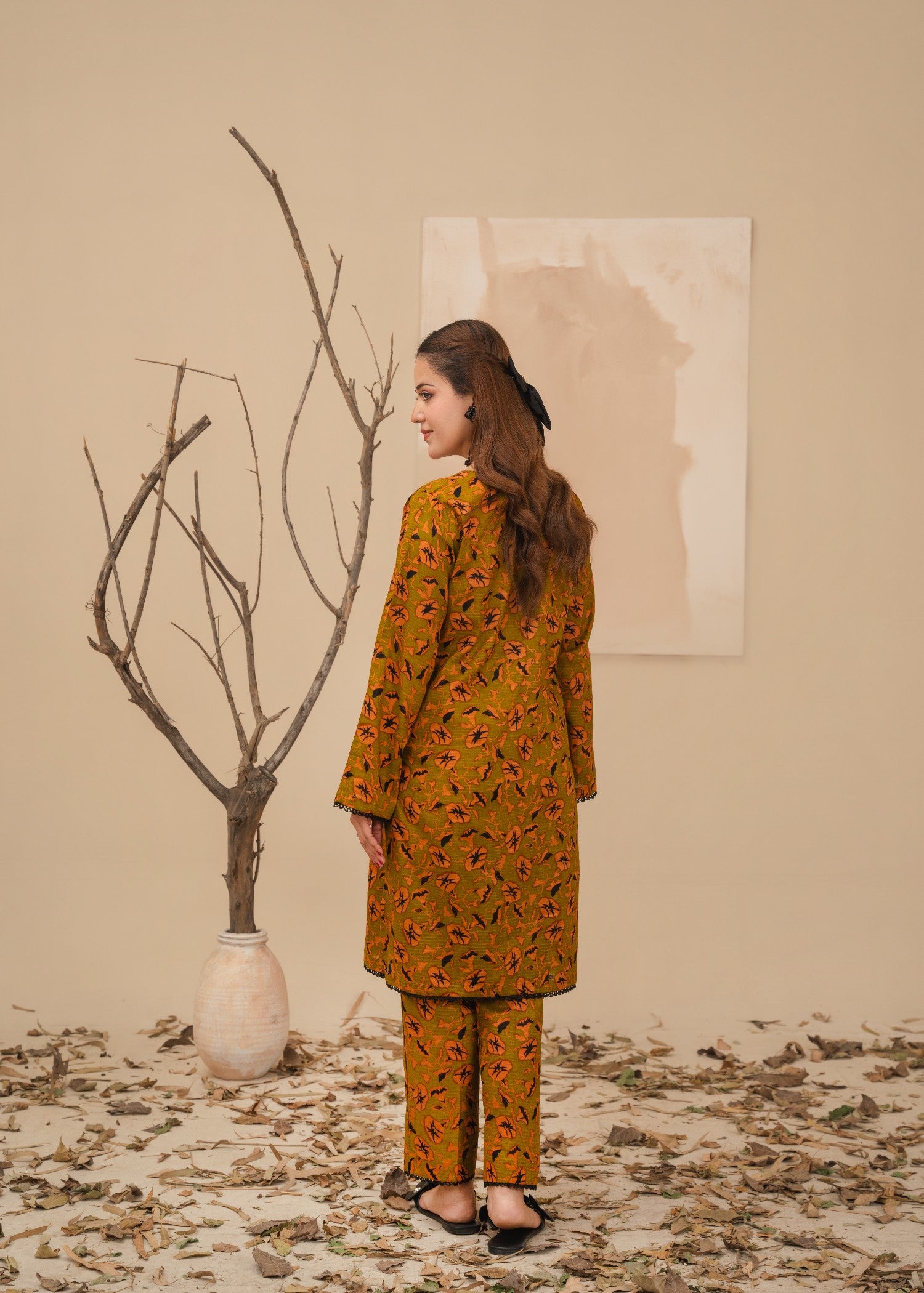 lawn Co Ord Sets in Yellow ochre
