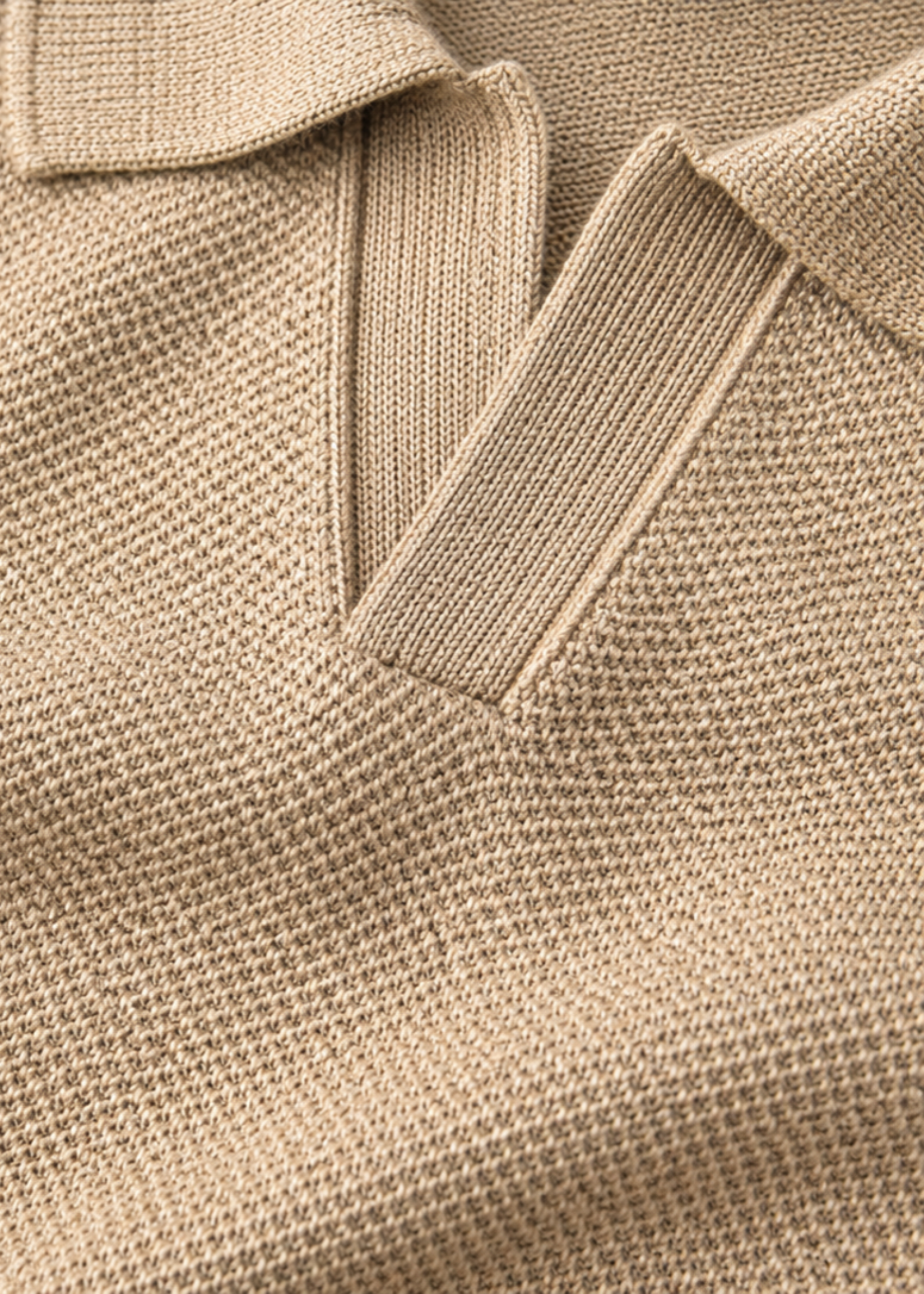 cotton jersey Polo Shirt in Champagne by Level