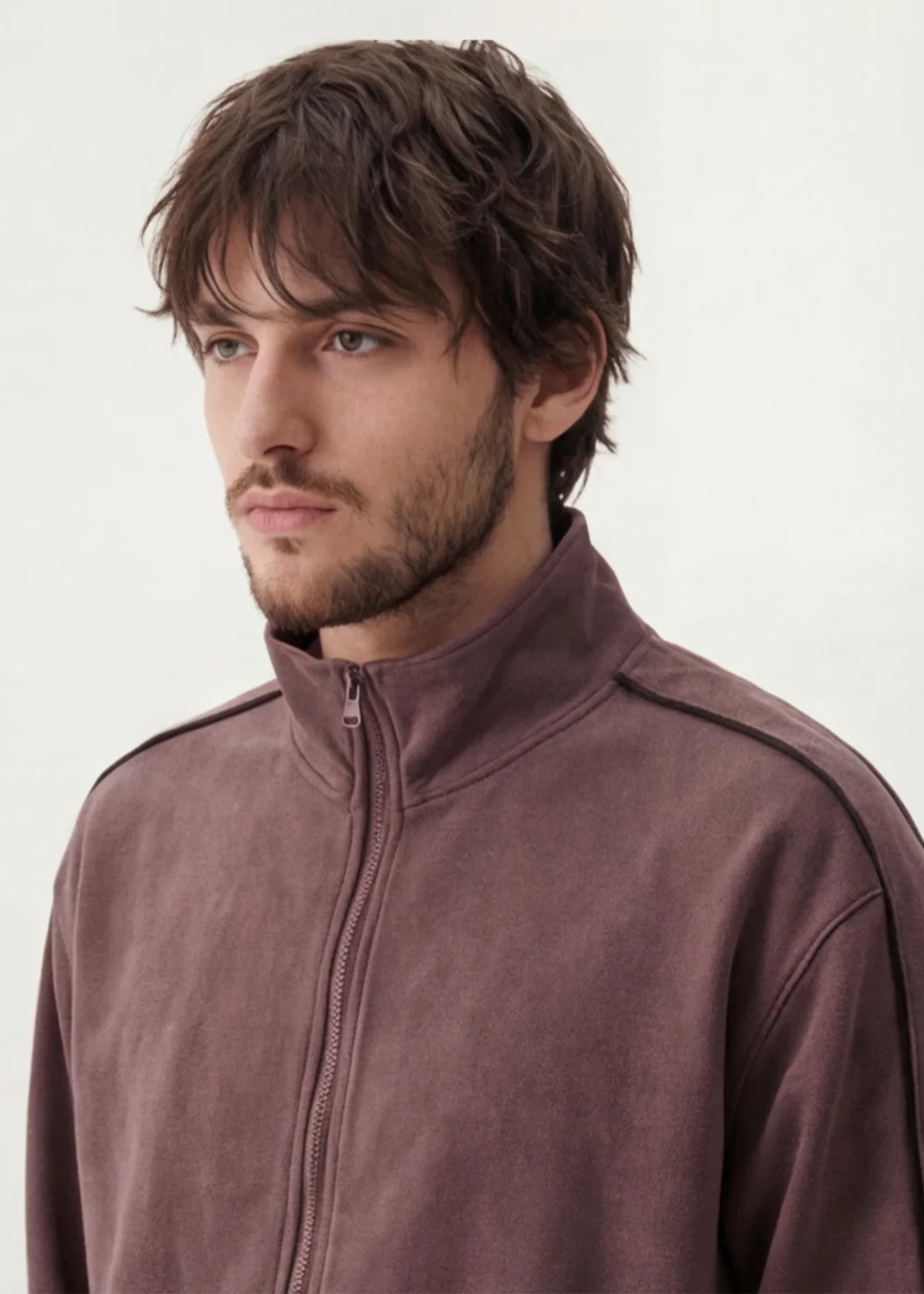 polyester Jacket in Brown