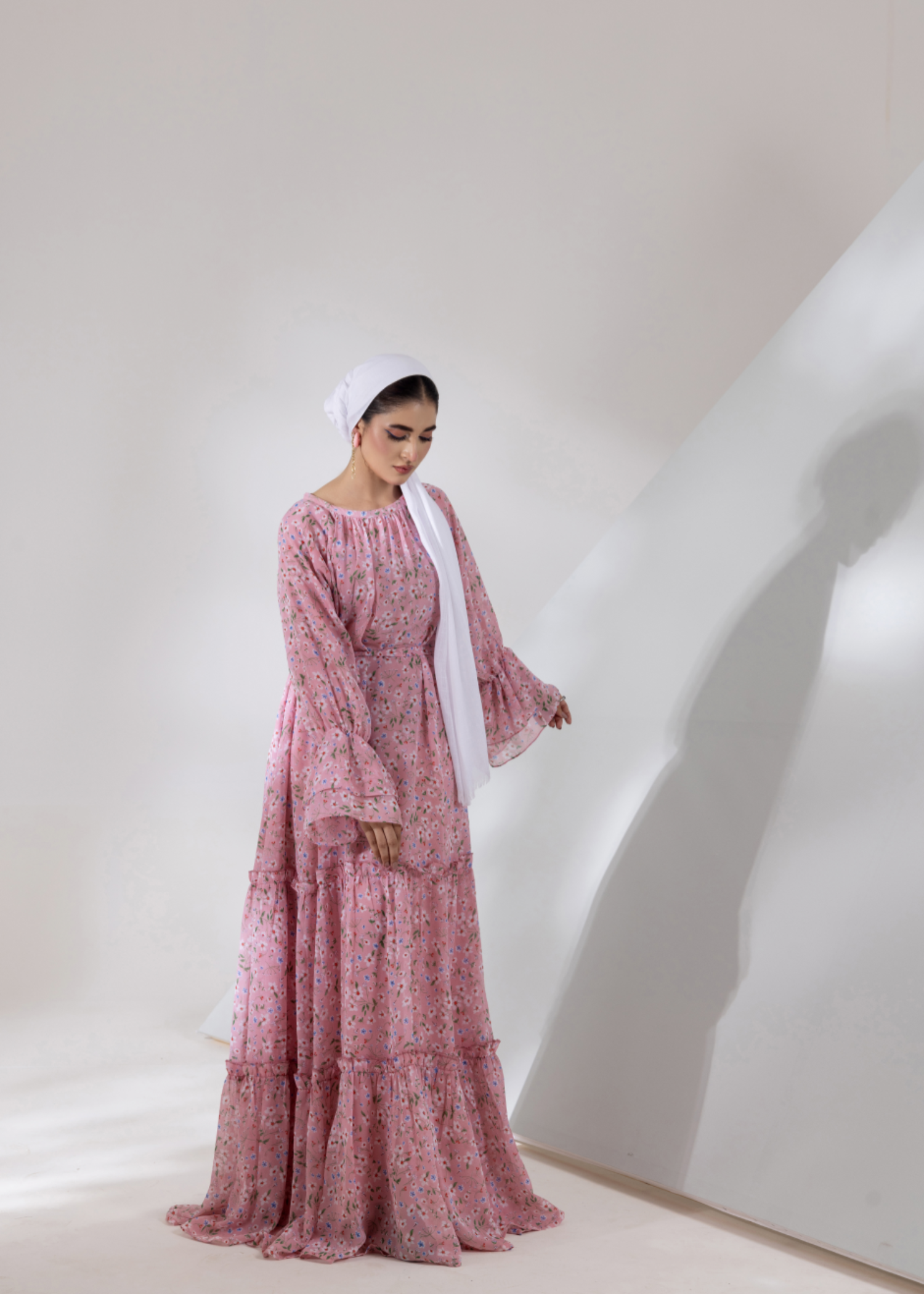 chiffon Maxi in Pink