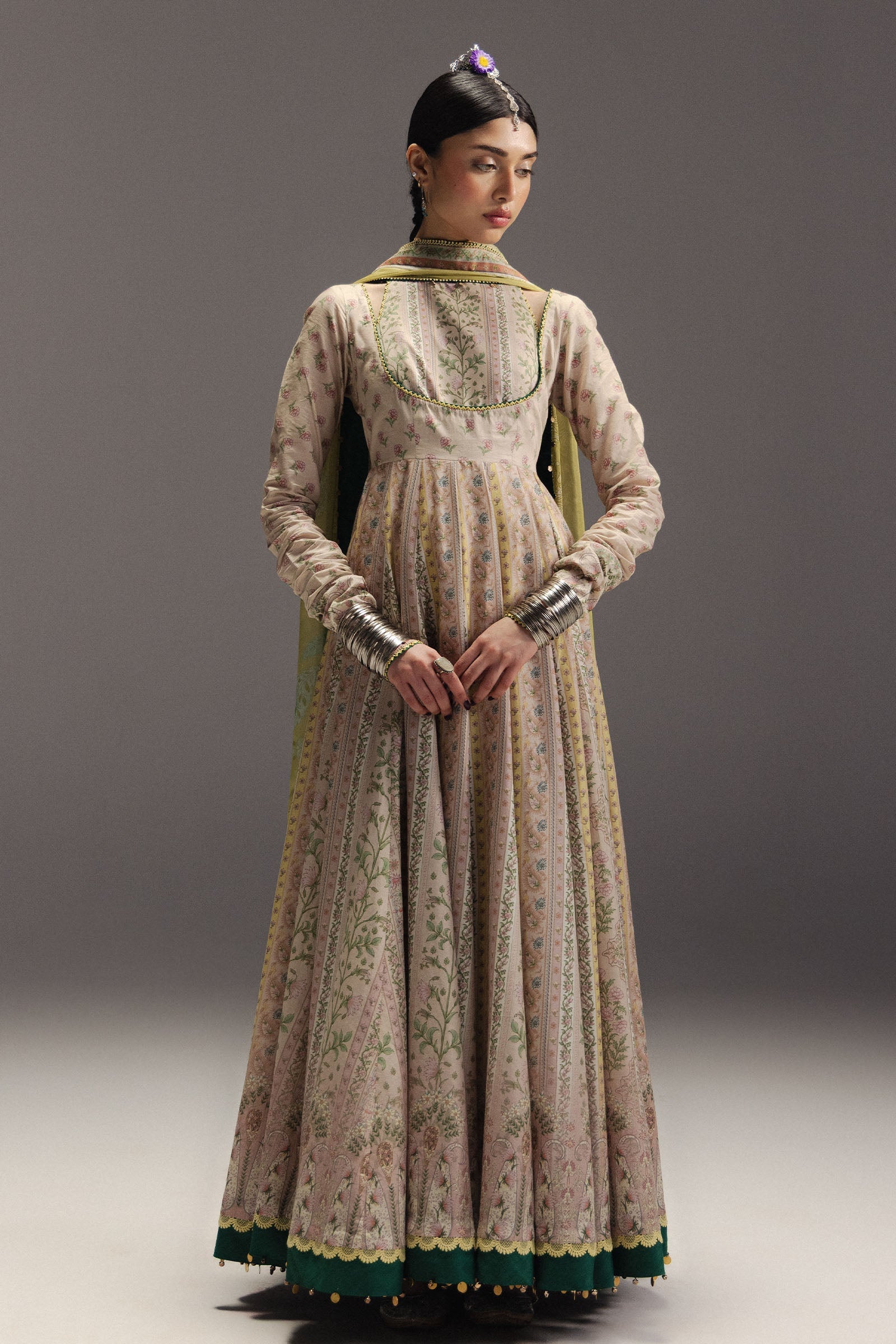 Anarkali Festive Luxury Lawn – Hoorain-D8
