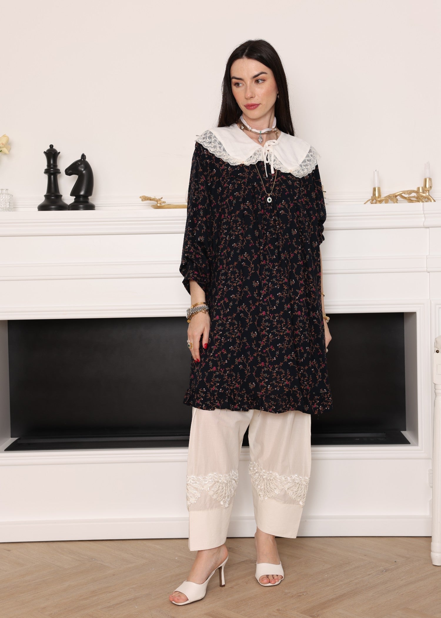 cotton Tunic in Black