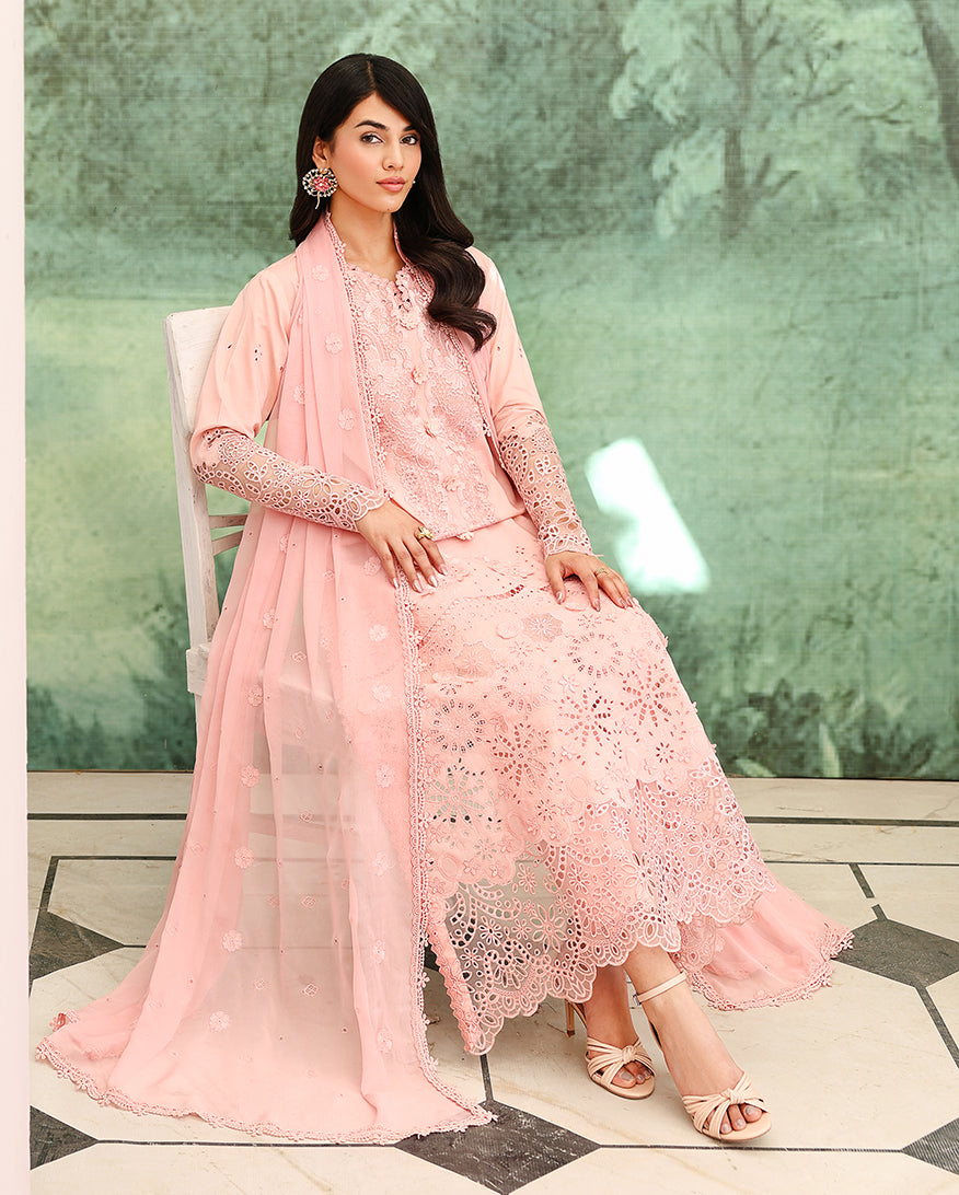 Veil of Summer Chikankari Lawn Edit – Azure Elan