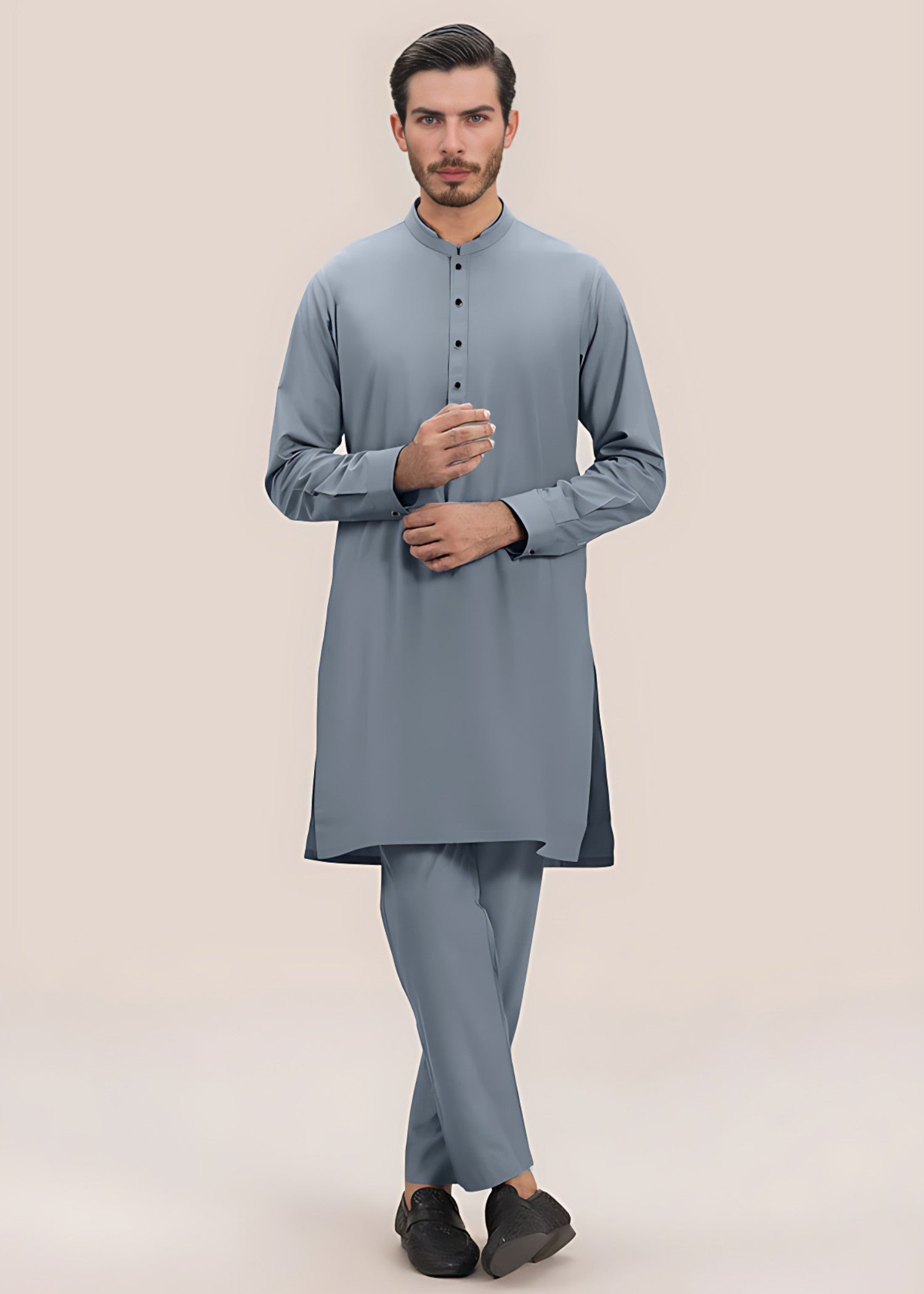 wash & wear Kurta Set in Cloud blue