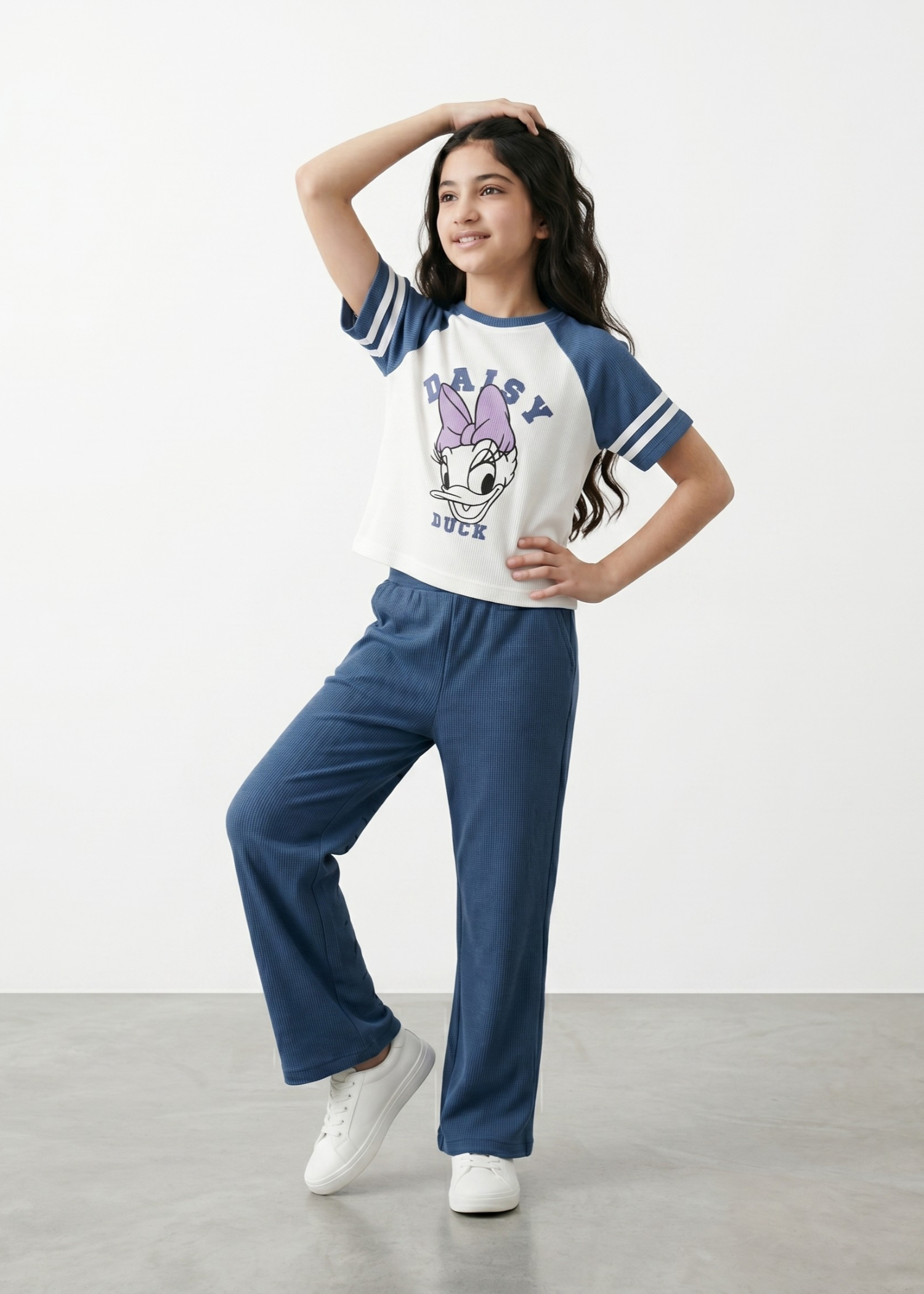 Co Ord Sets in Navy blue, white