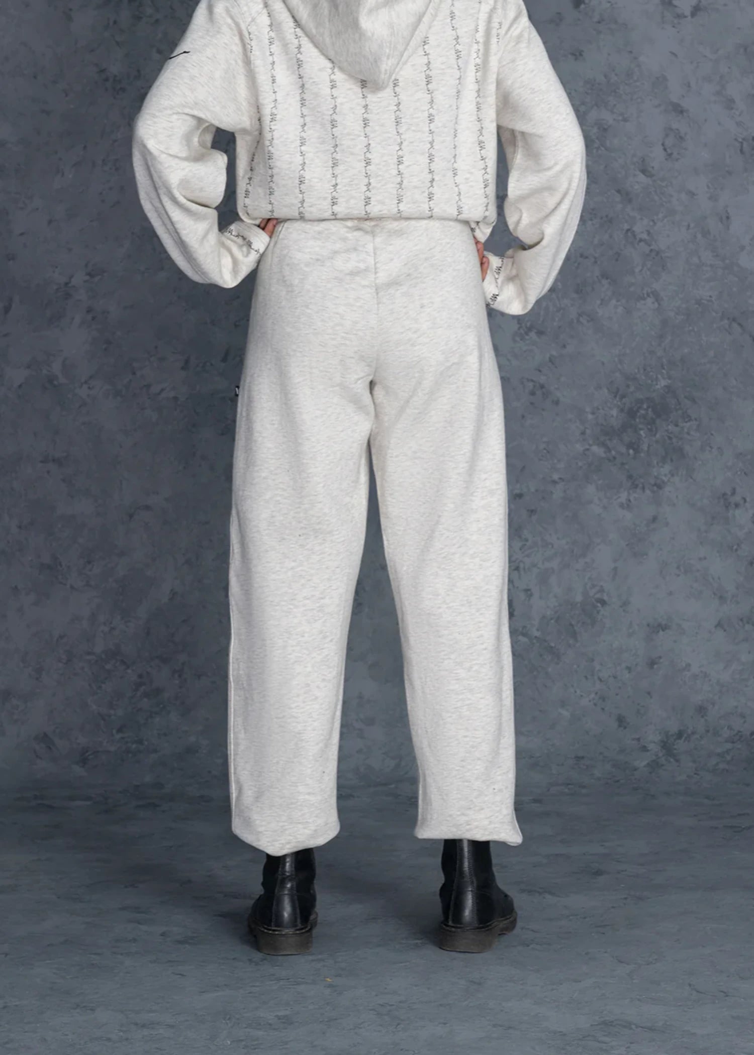fleece Trousers in Off-white