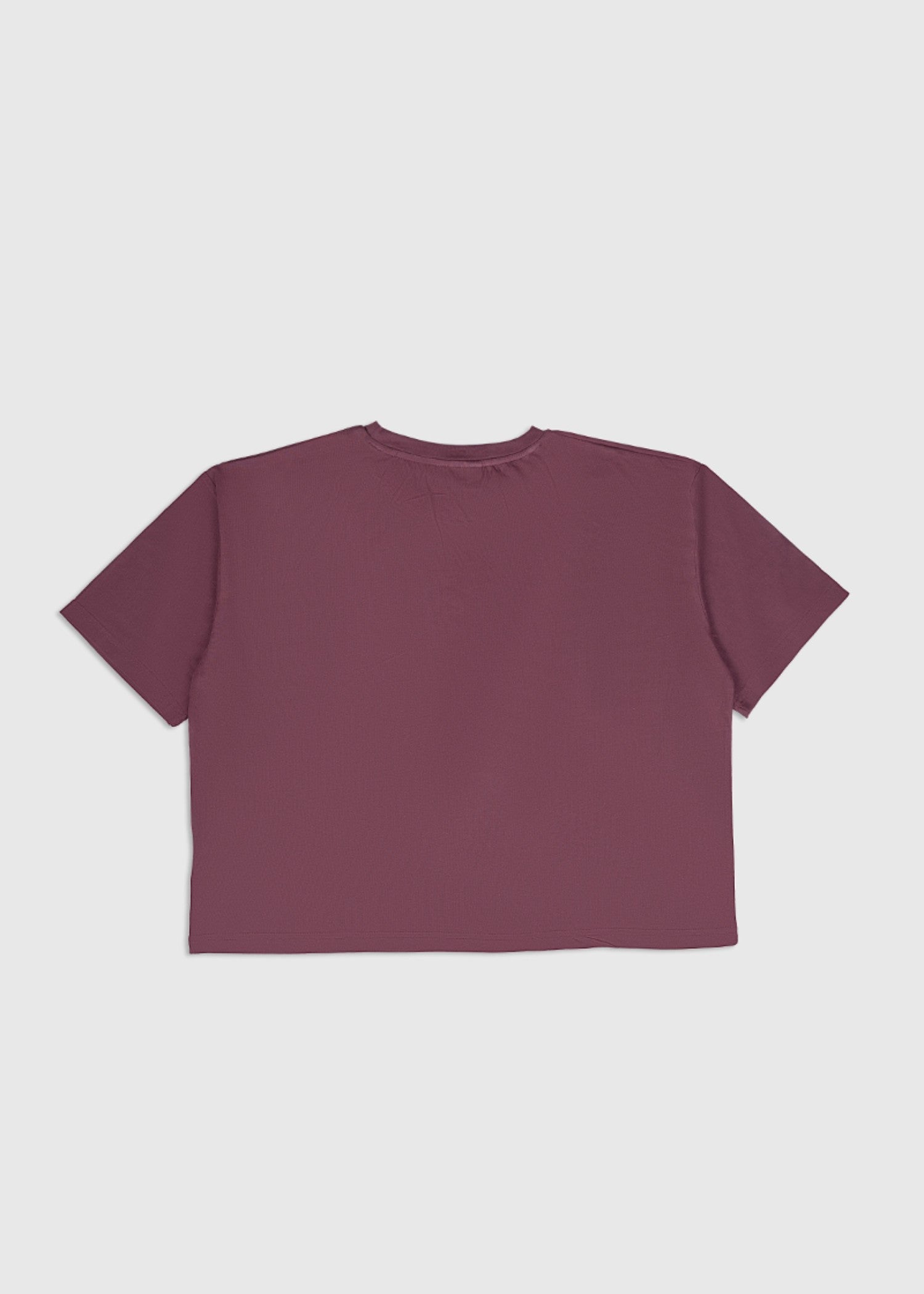cotton jersey T Shirt in Mauve