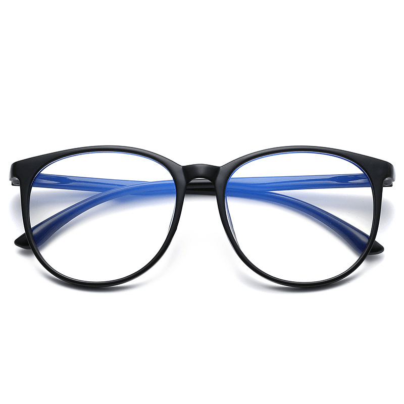 Anti-Blue Light Large-Frame Glasses for Men and Women with Prescription Lenses