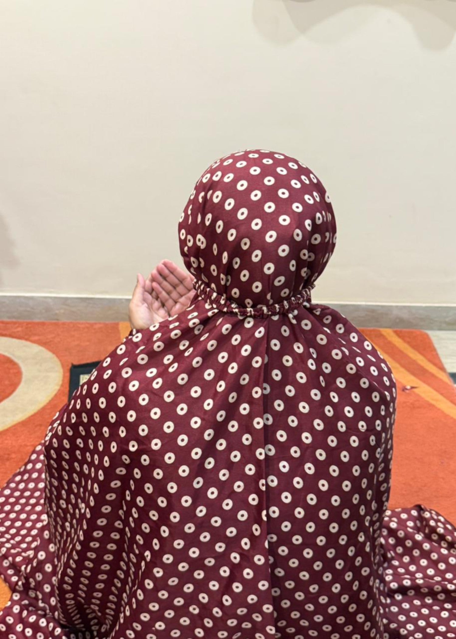 lawn Chaddar in Maroon