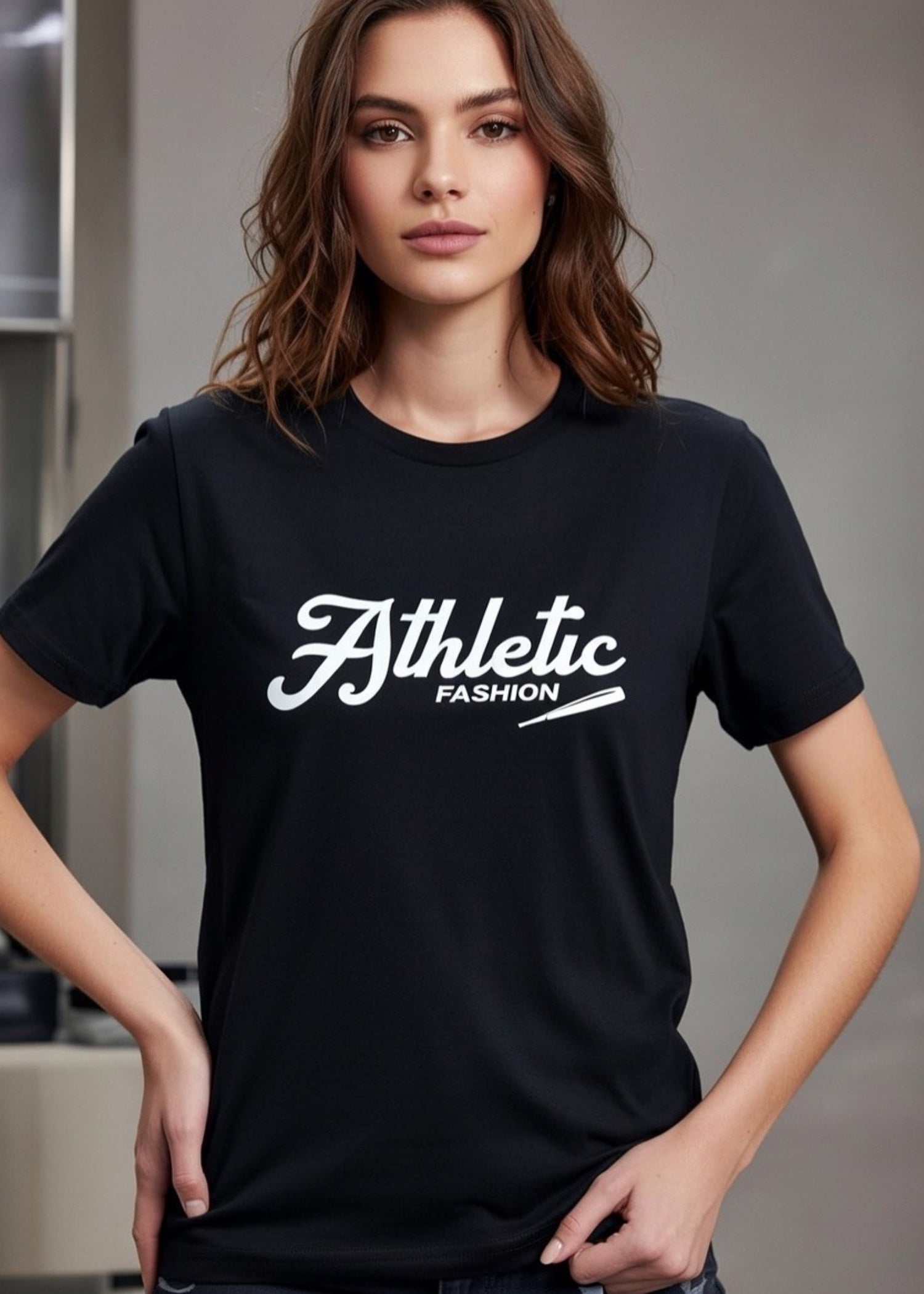 cotton T Shirt in Black