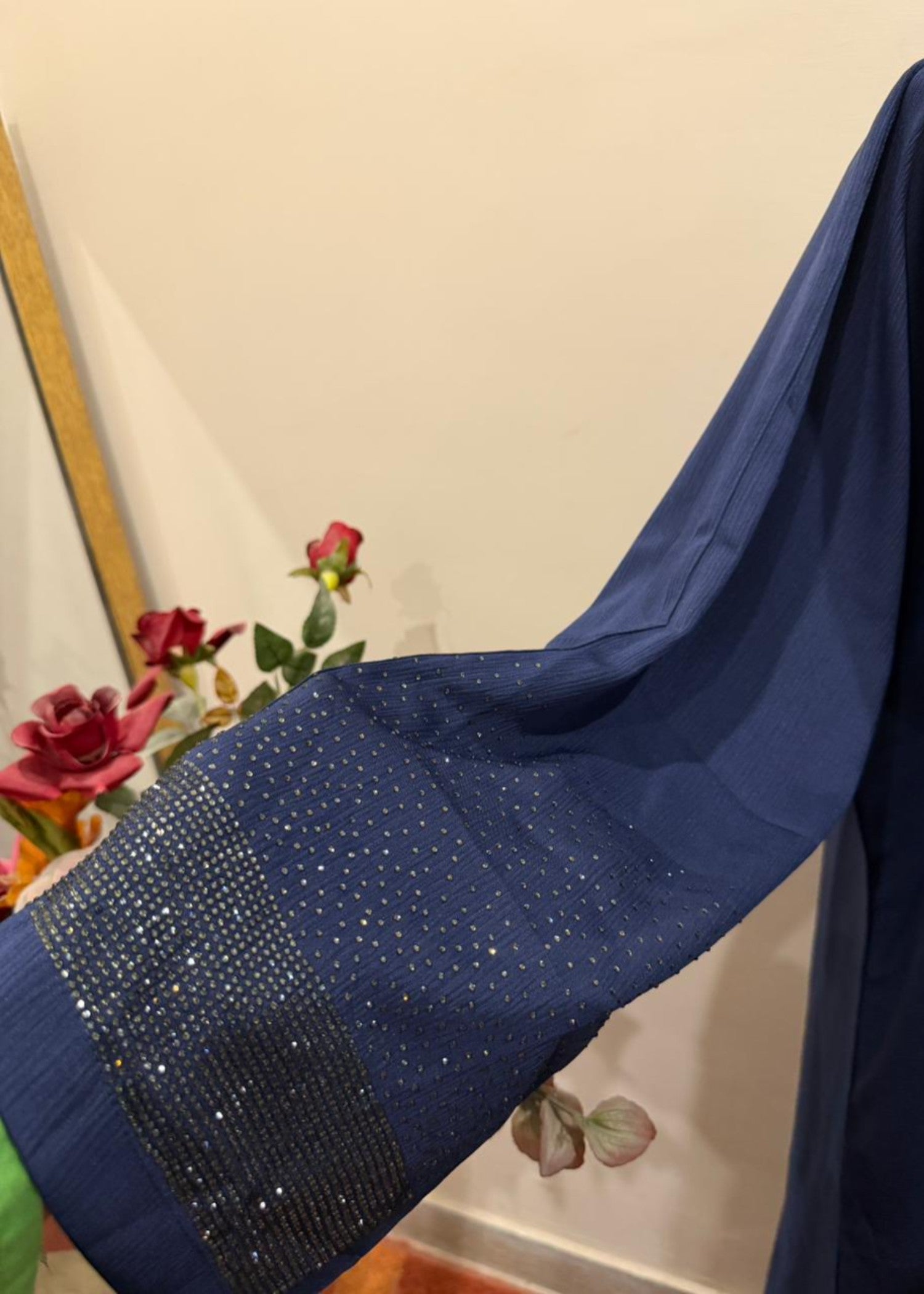 nidha blend Abaya in Navy blue