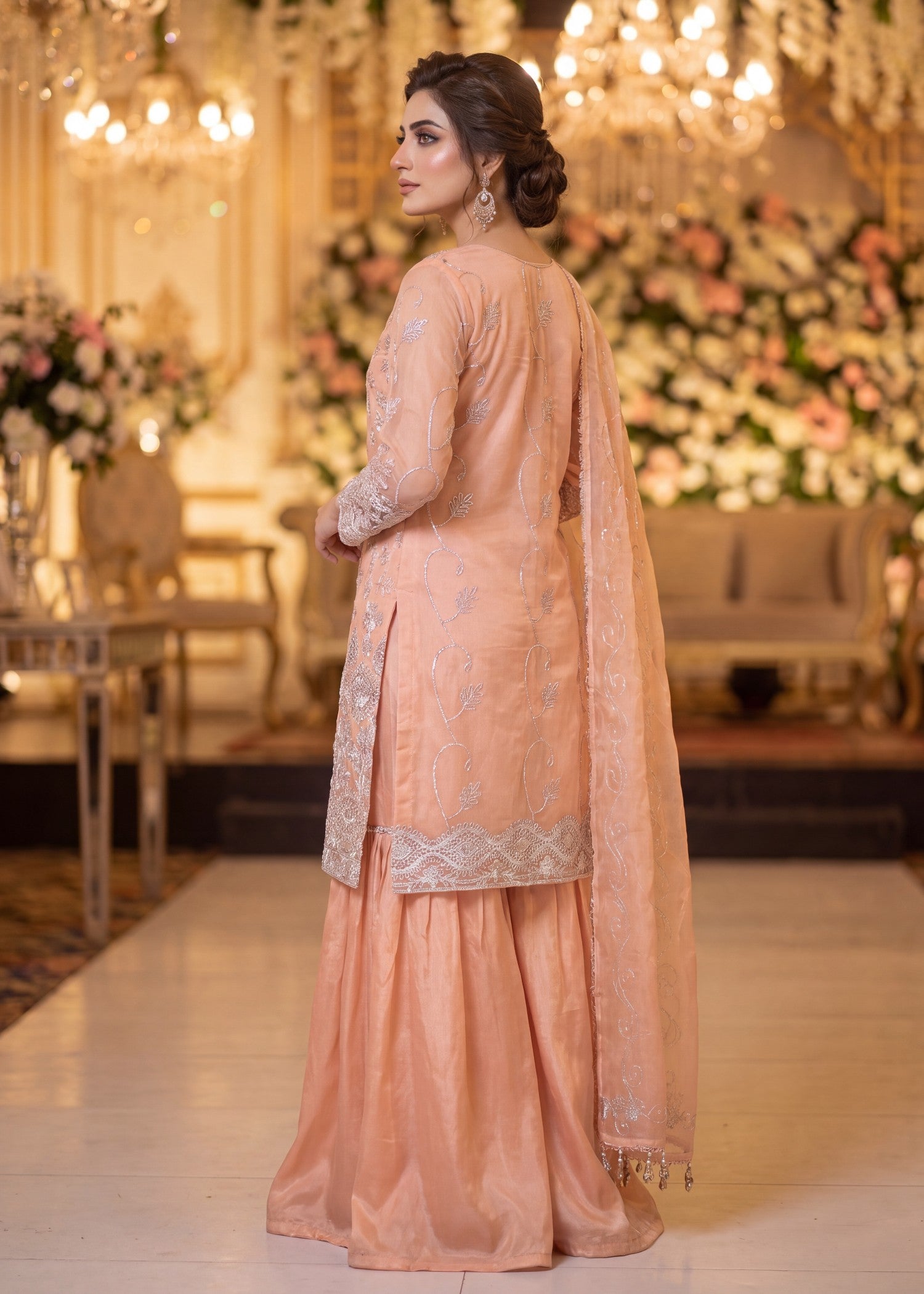 tissue Unstitched in Peach pink