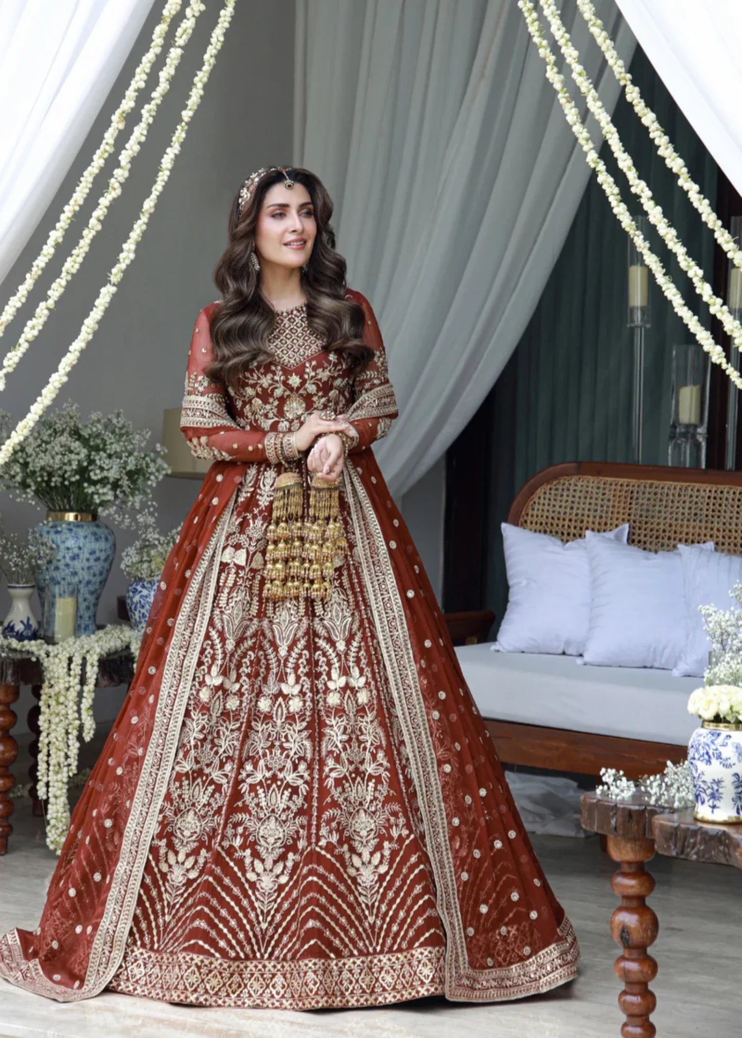 chiffon Maxi in Rustic brown