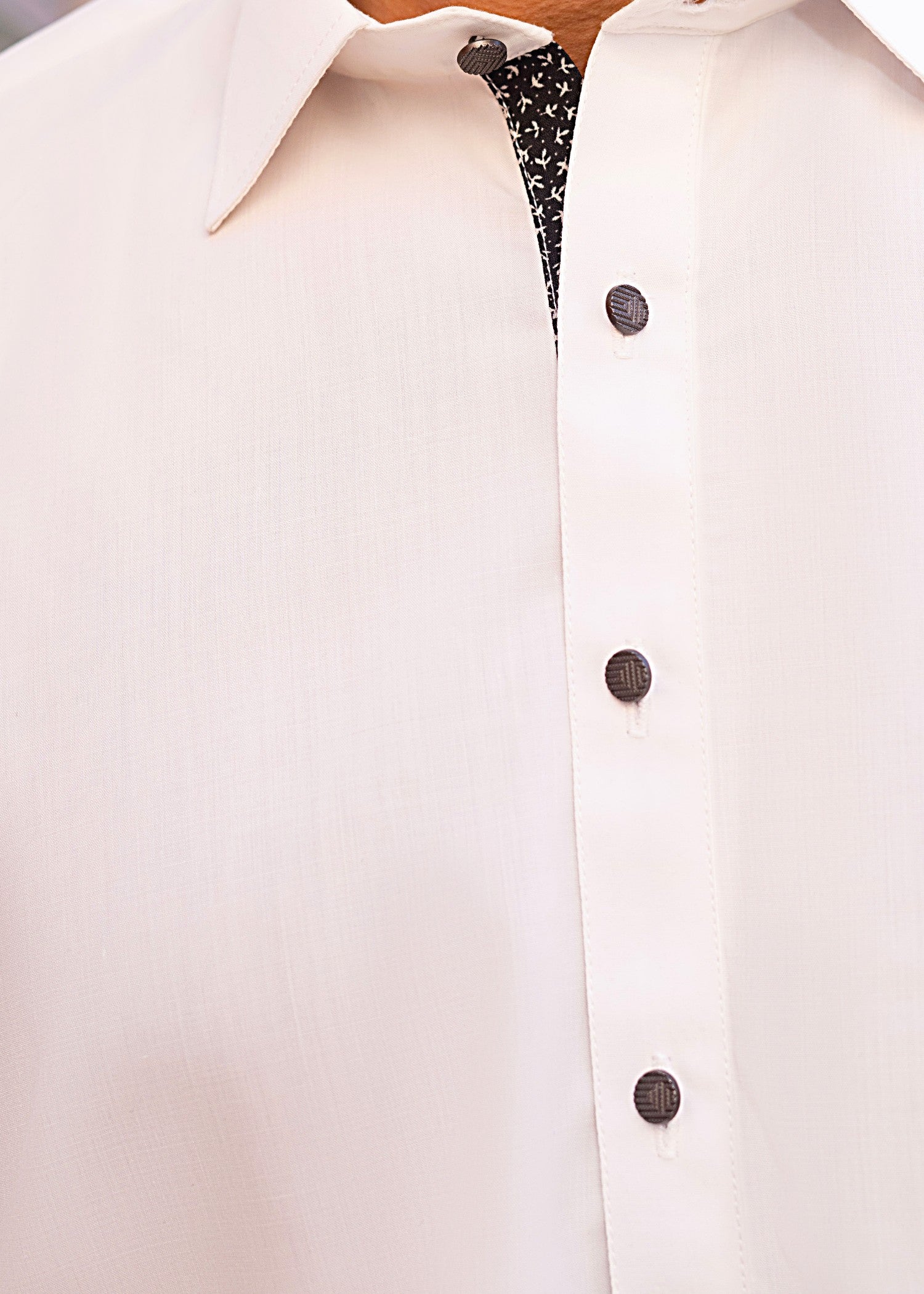 wash & wear Shalwar Kameez in Off-white by Kafoor Clothing