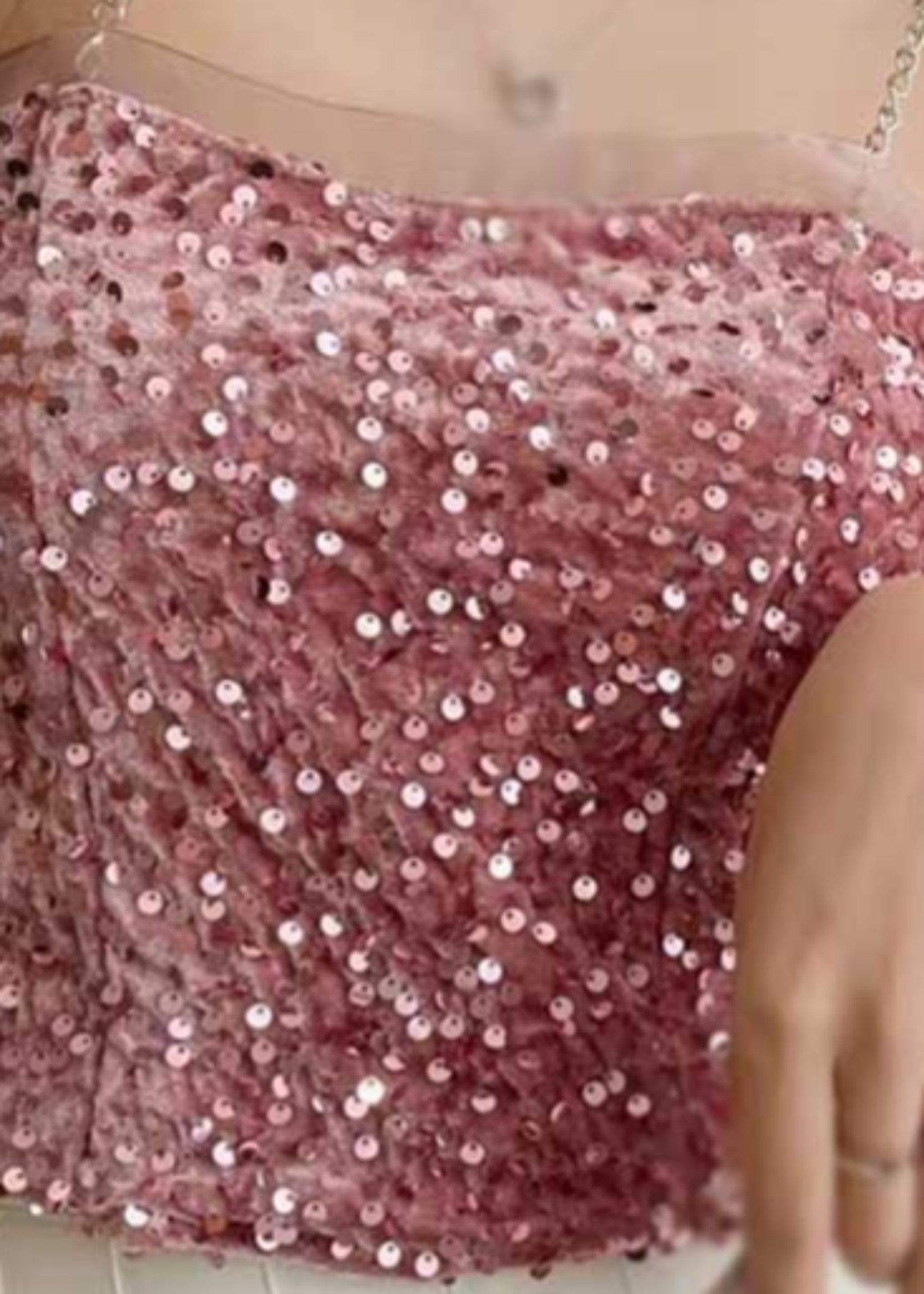 velvet Blouse in Pink