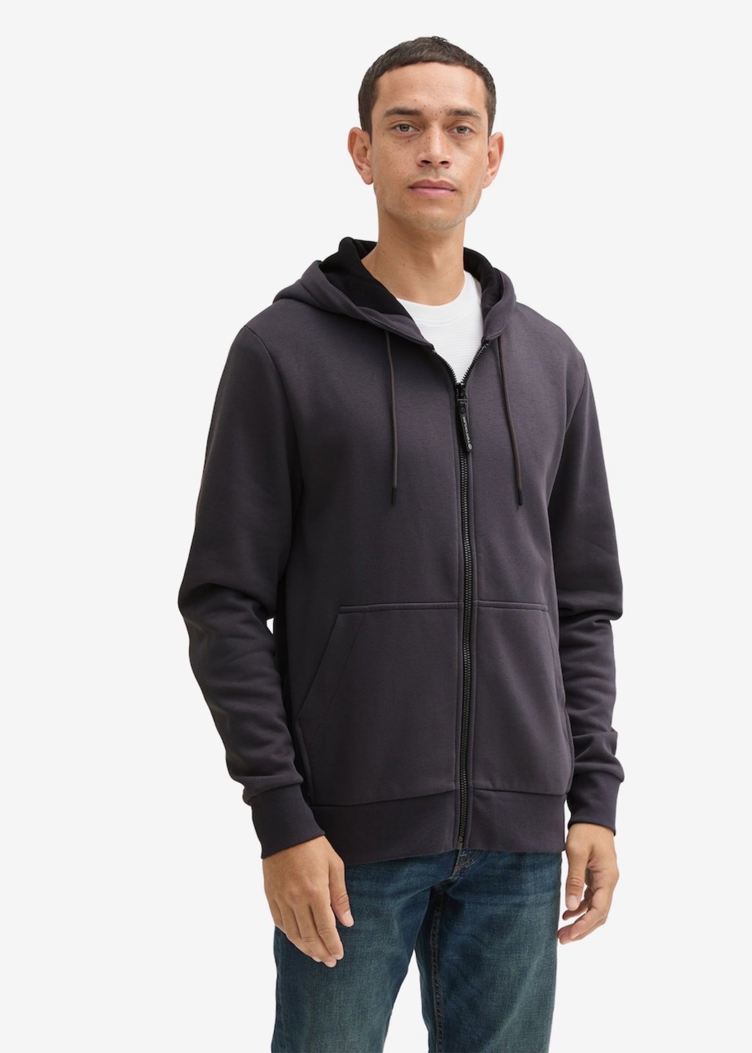 fleece Hoodie in Dim grey