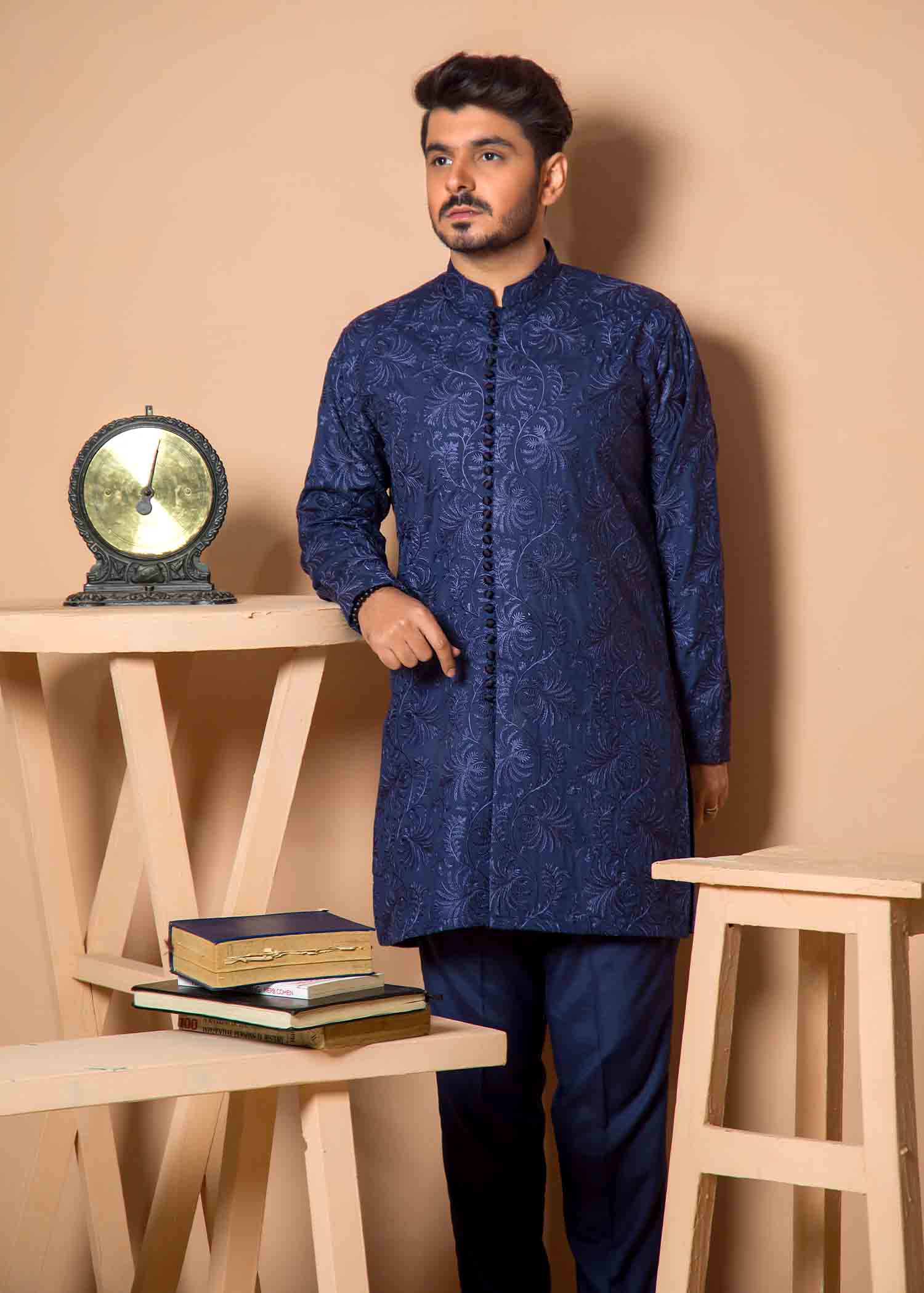 wash & wear Kurta Set in Blue