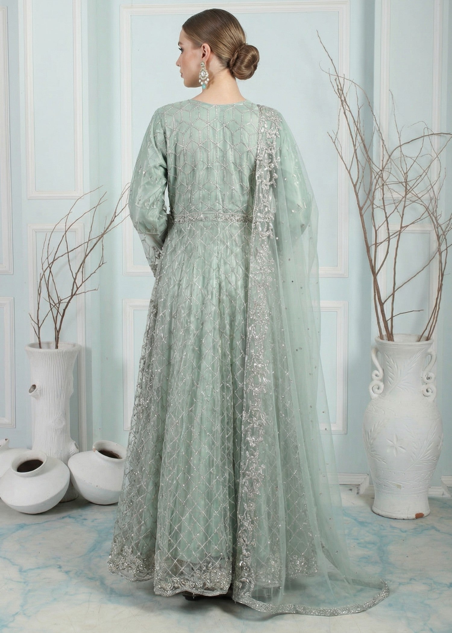 net Maxi in Moss green