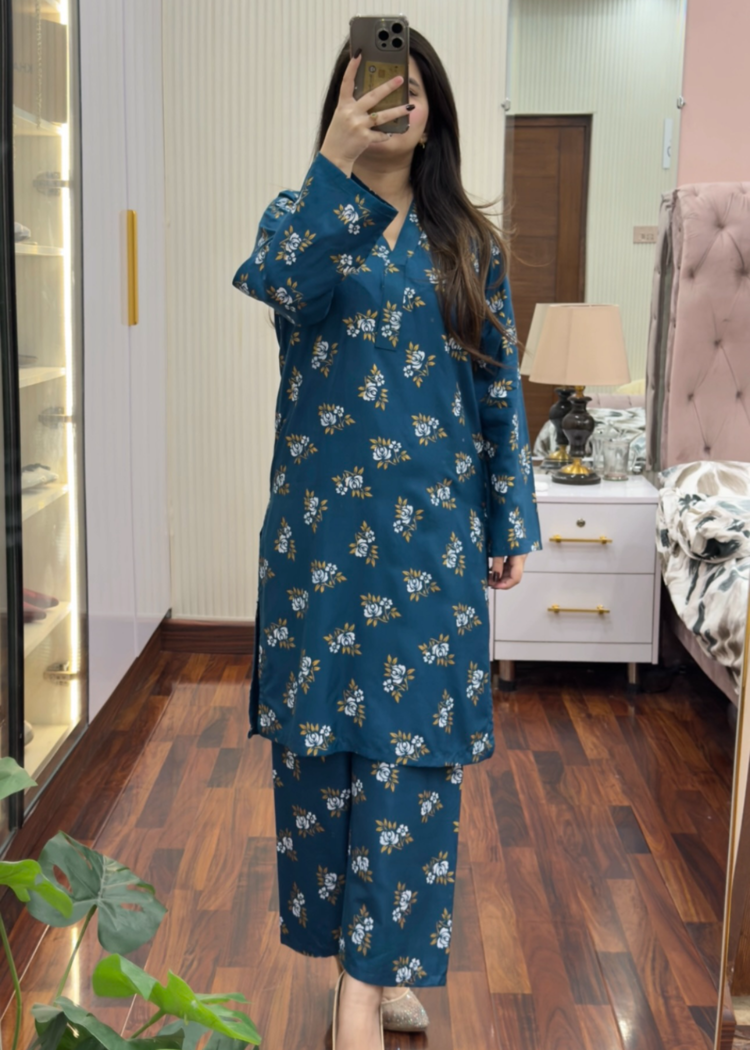linen Co Ord Sets in Ocean blue