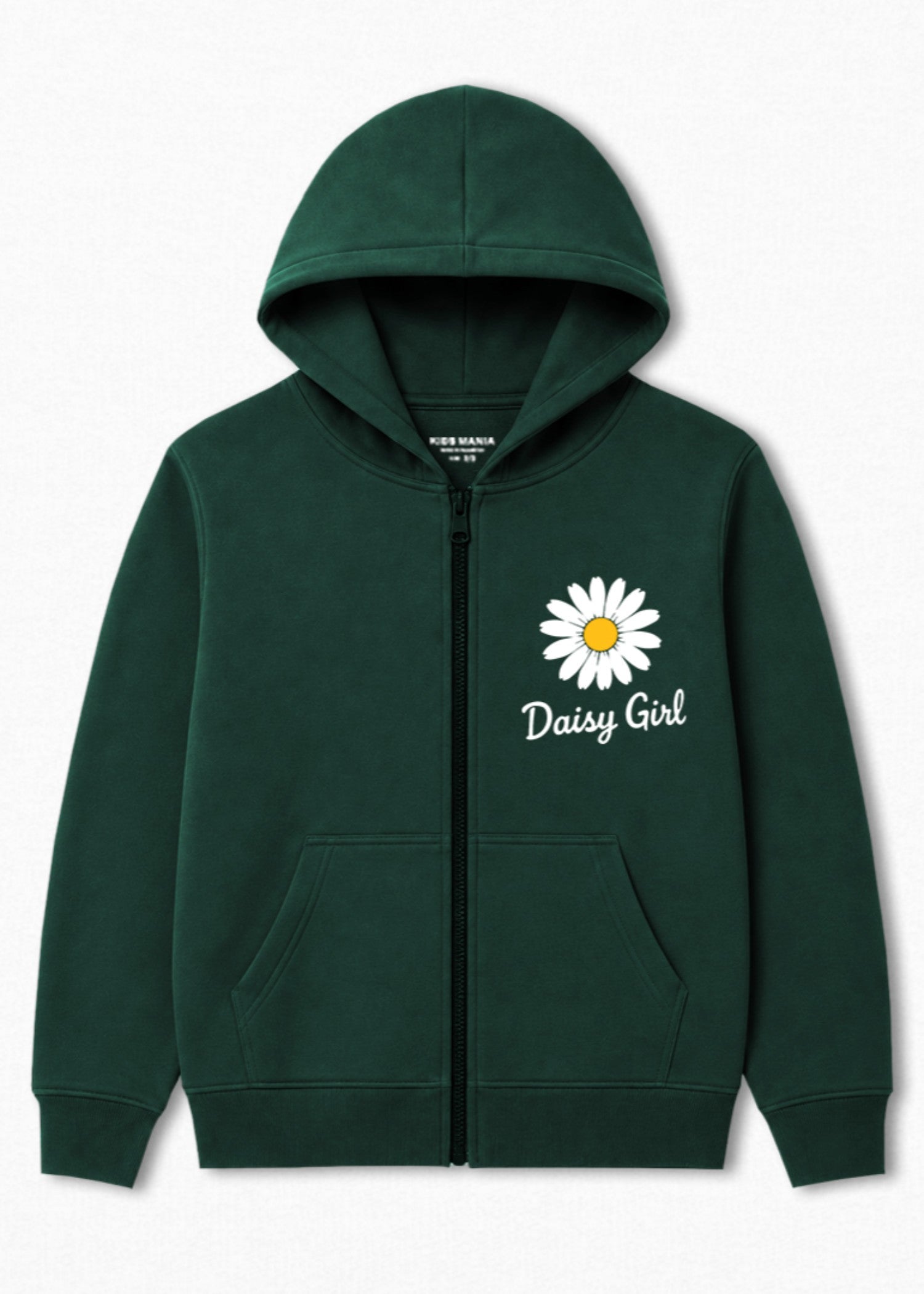 fleece Hoodie in Hunter green