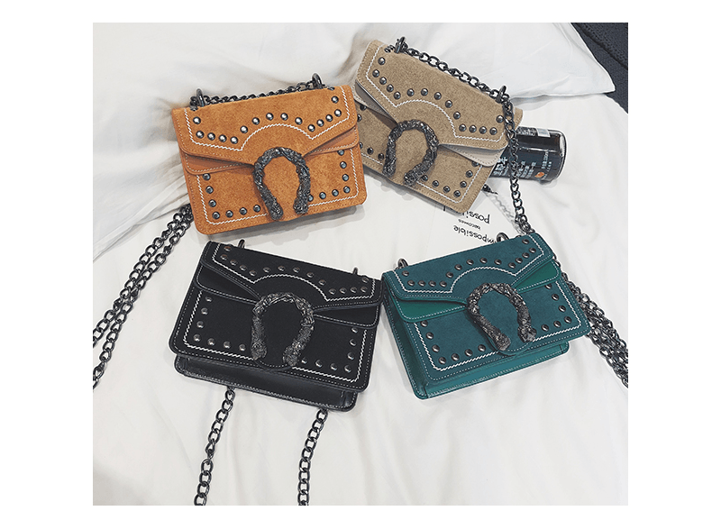 Cross body simple chain scrub bag shoulder