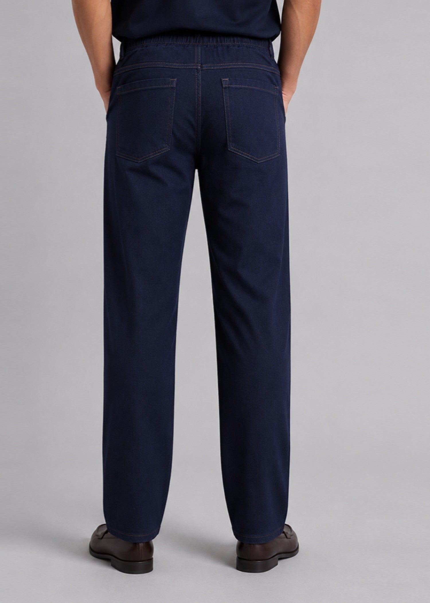 polycotton Trousers in Sapphire blue