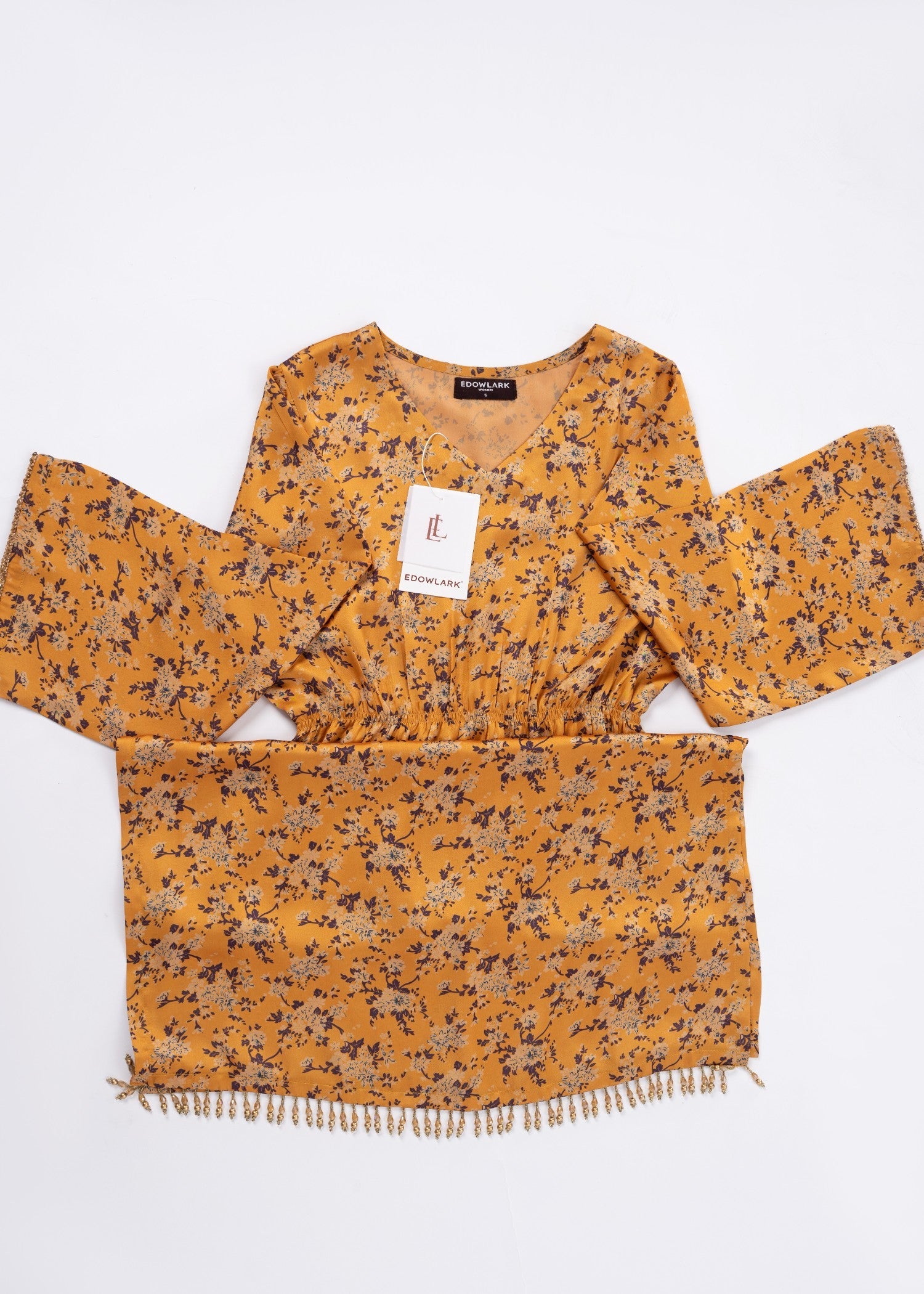 charmuse/shamooz Kaftan in Mustard