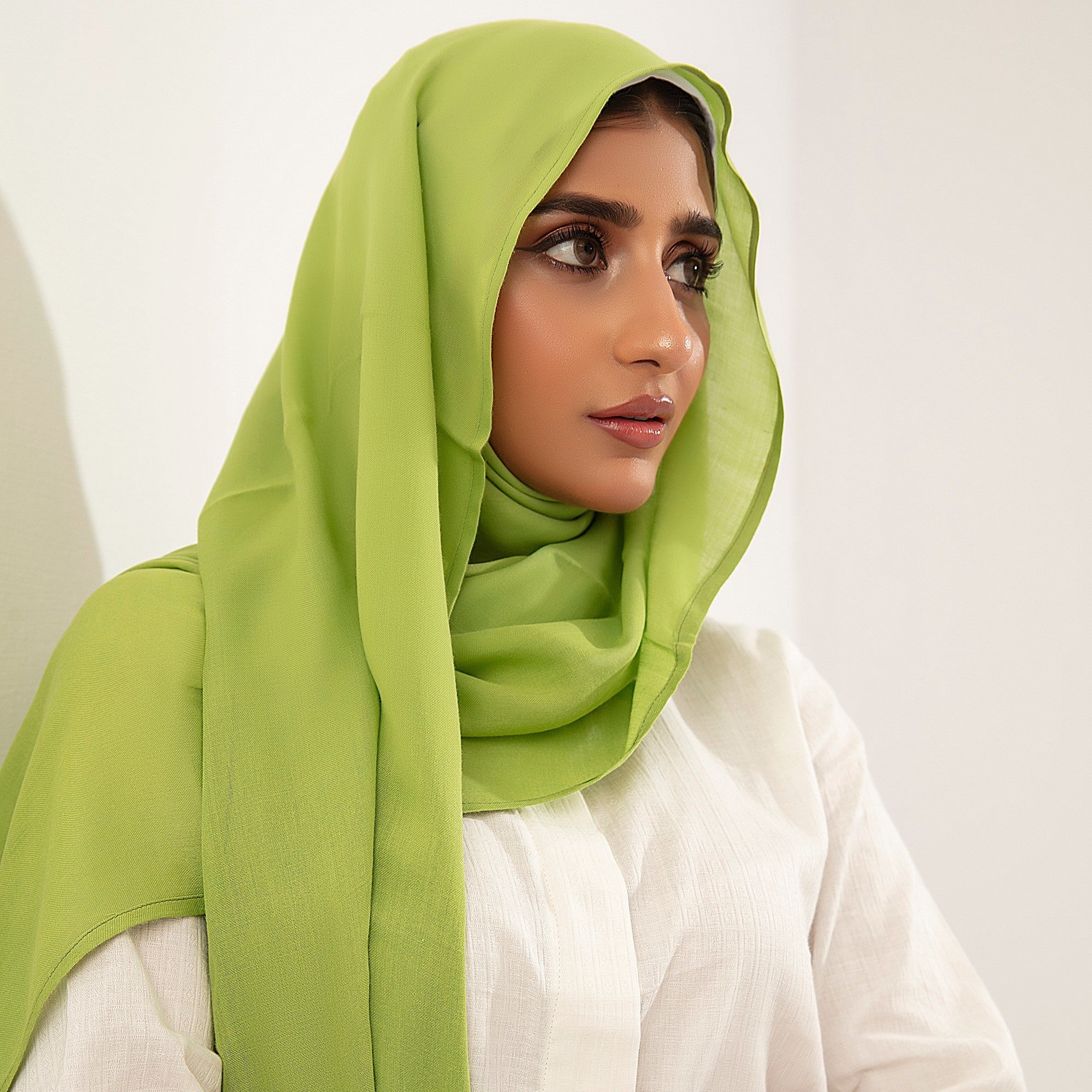 Scarf in Key lime Color by - Trendy Women Scarf PKB4035