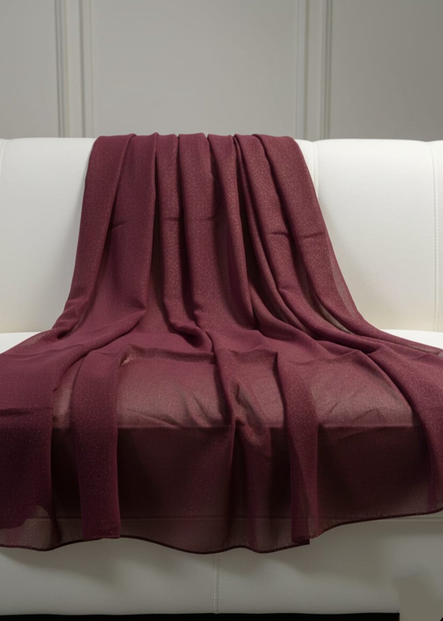 georgette Hijab in Maroon
