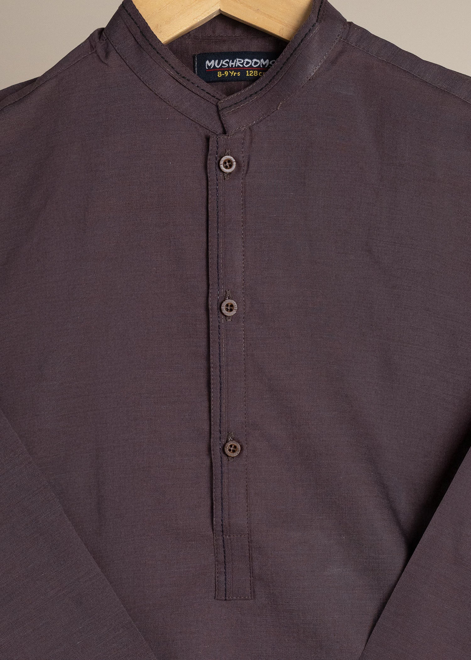 wash & wear Kurta in Brown