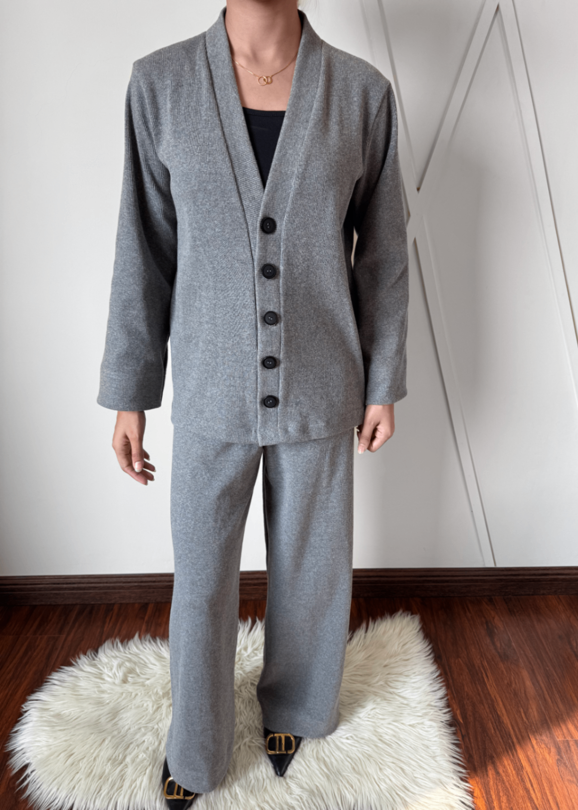jersey knit Co Ord Sets in Cool grey