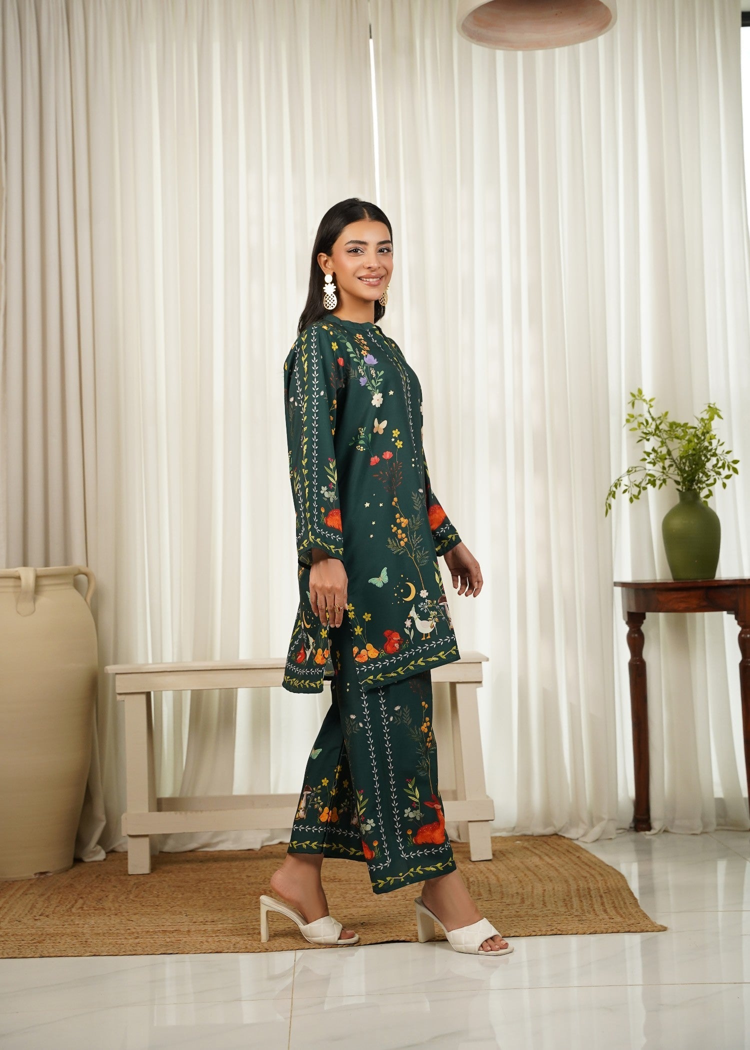 crepe Co Ord Sets in Green