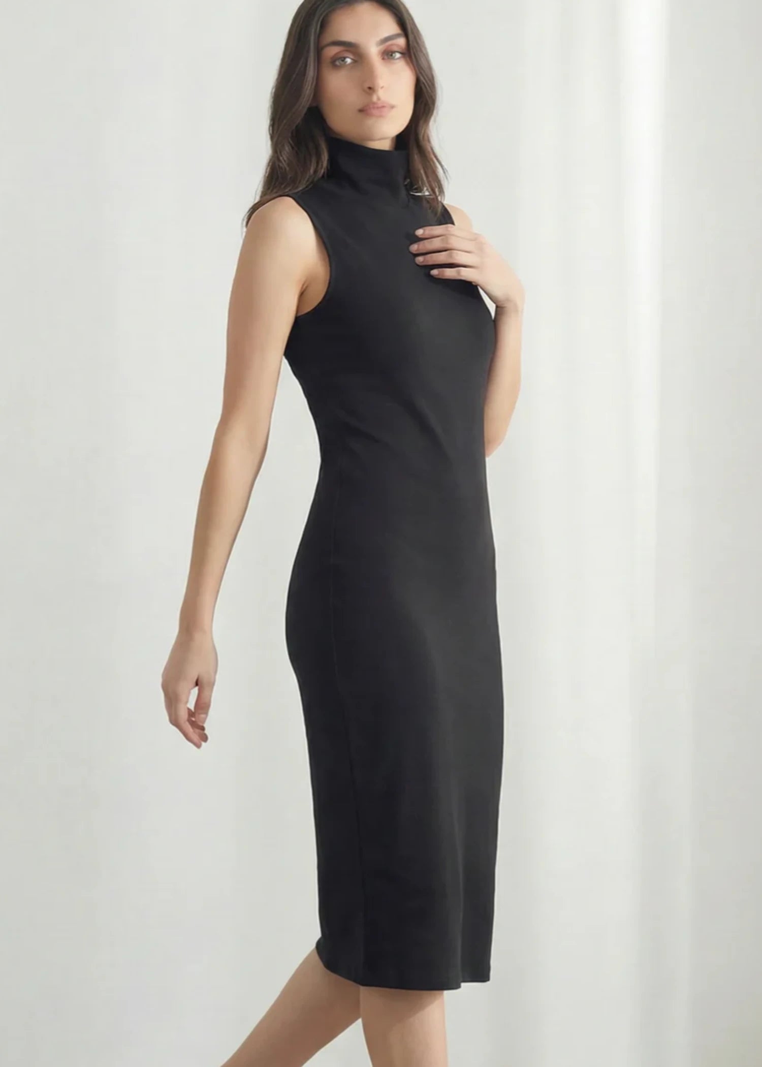 cotton Dress in Black