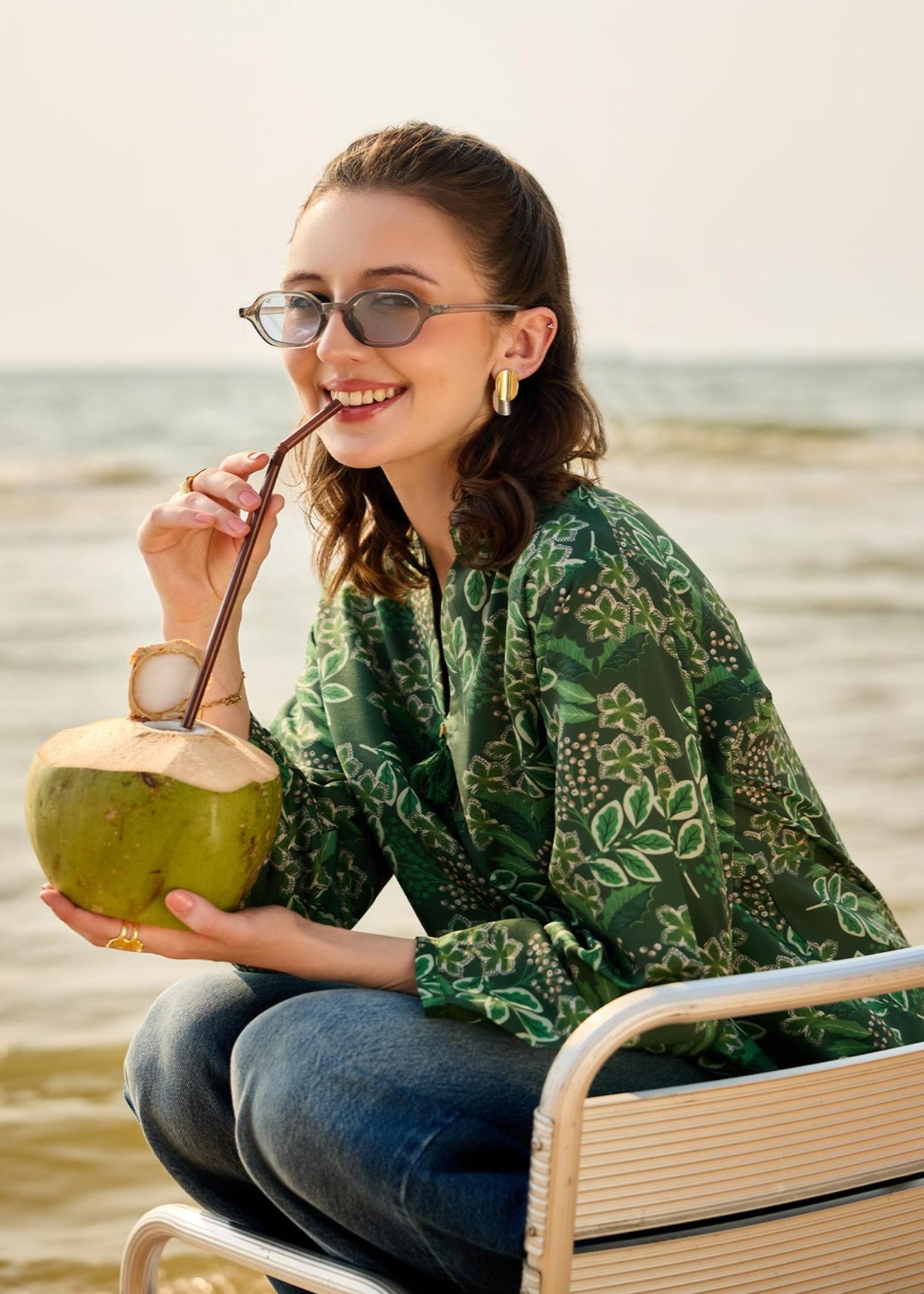 lawn Tunic in Green