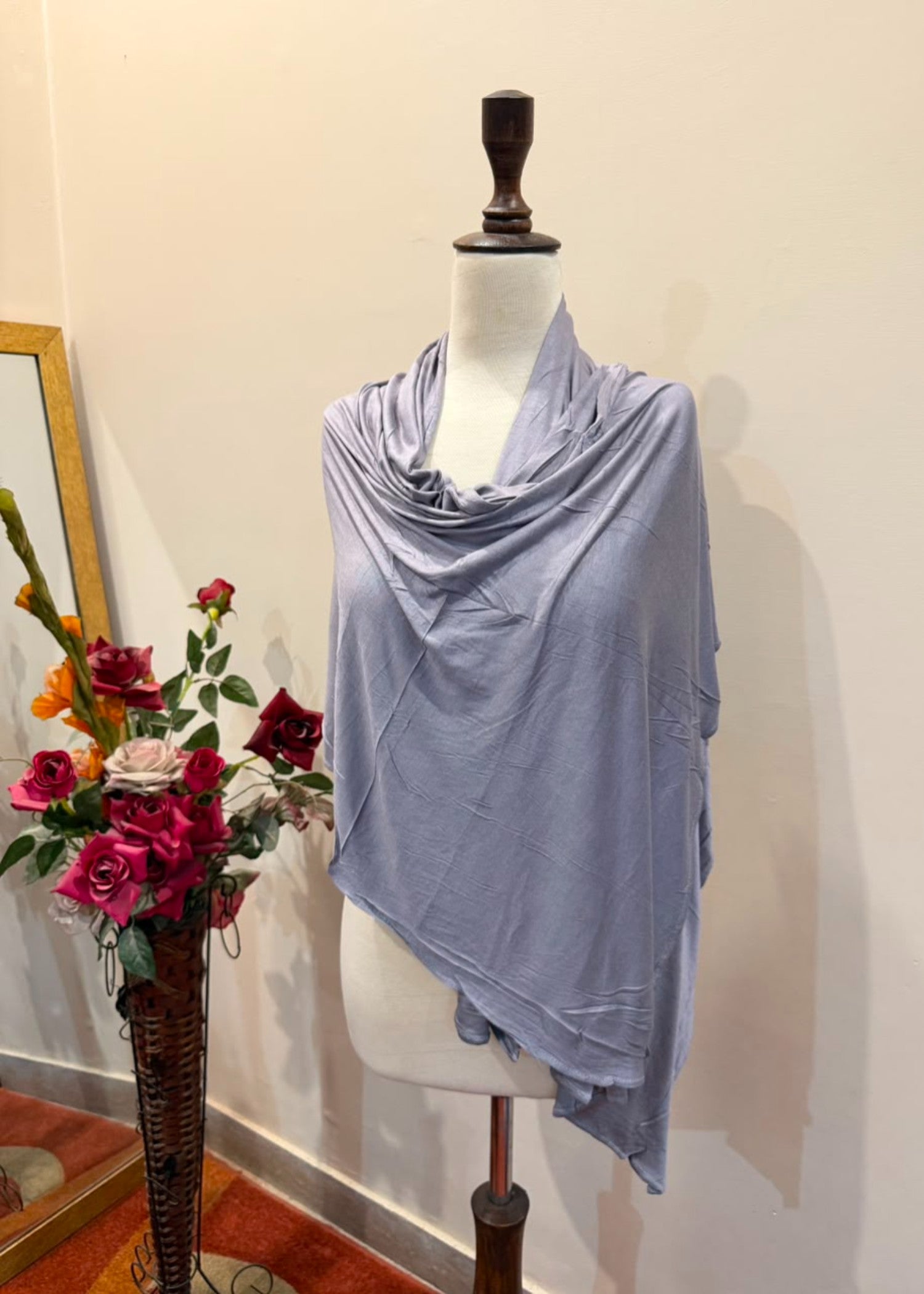 jersey knit Hijab in Dark grey