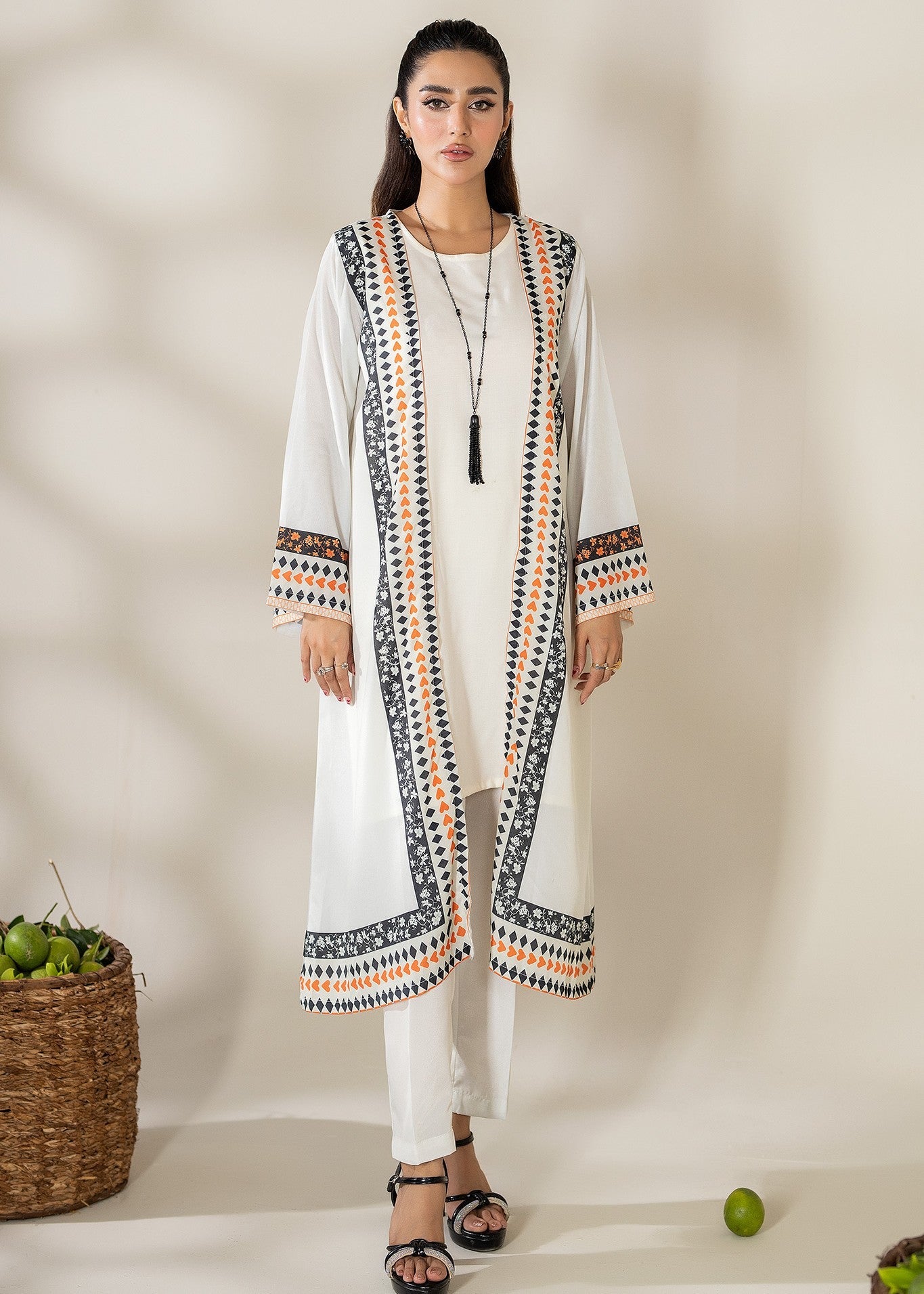 crepe Gown in Off-white