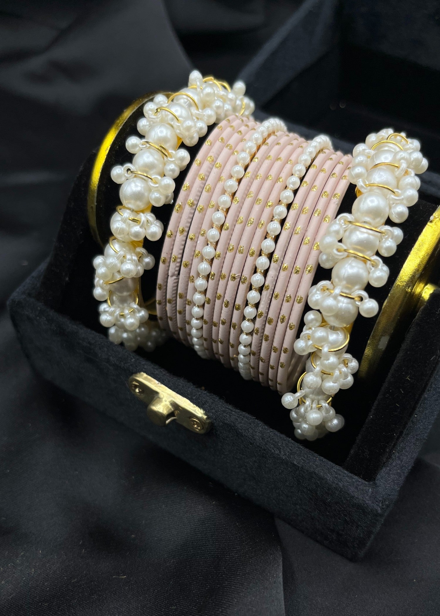 Bangles in Pastel pink Color by - Trendy Women Bangles TSE8413