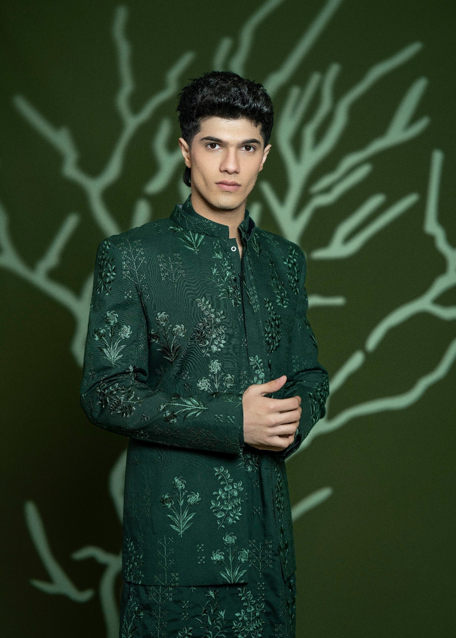 wash & wear Prince Coat in Green
