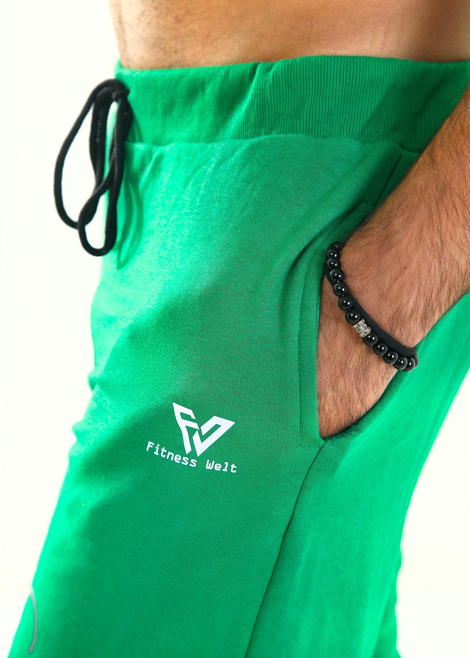 french terry Trousers in Green