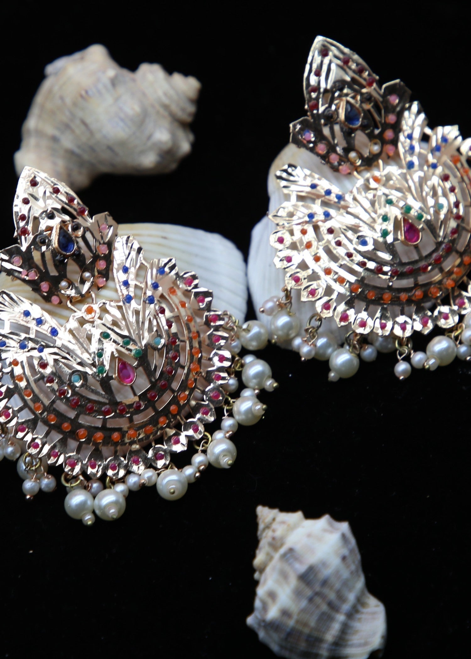 Earrings in Multi Color by - Trendy Women Earrings WUD7315