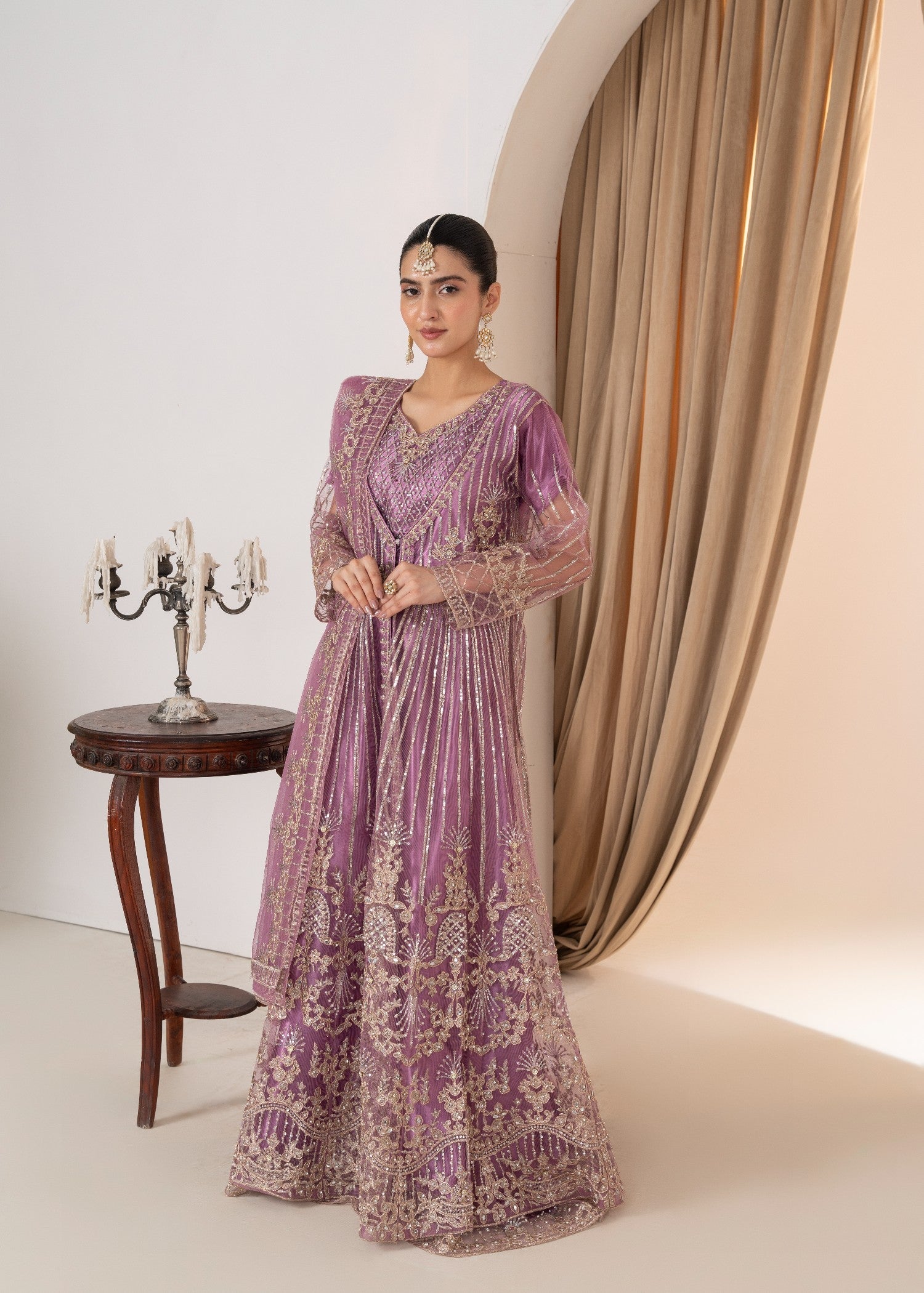 net Maxi in Bright lavender