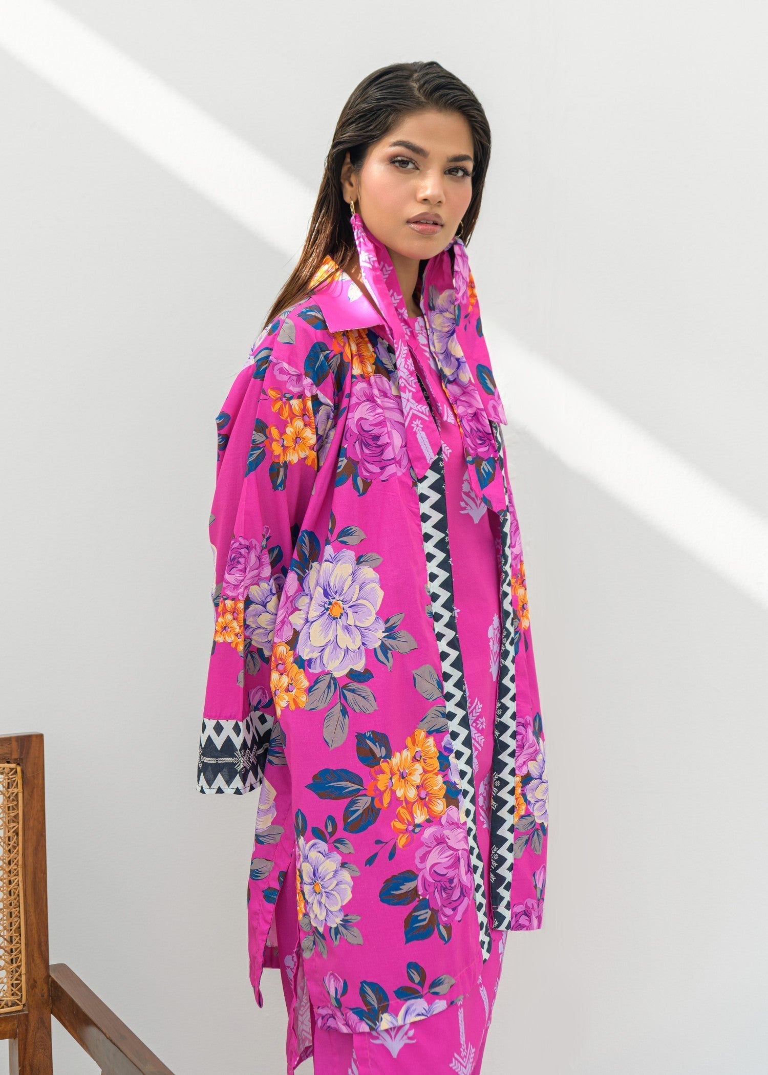 cambric Jacket in Pink