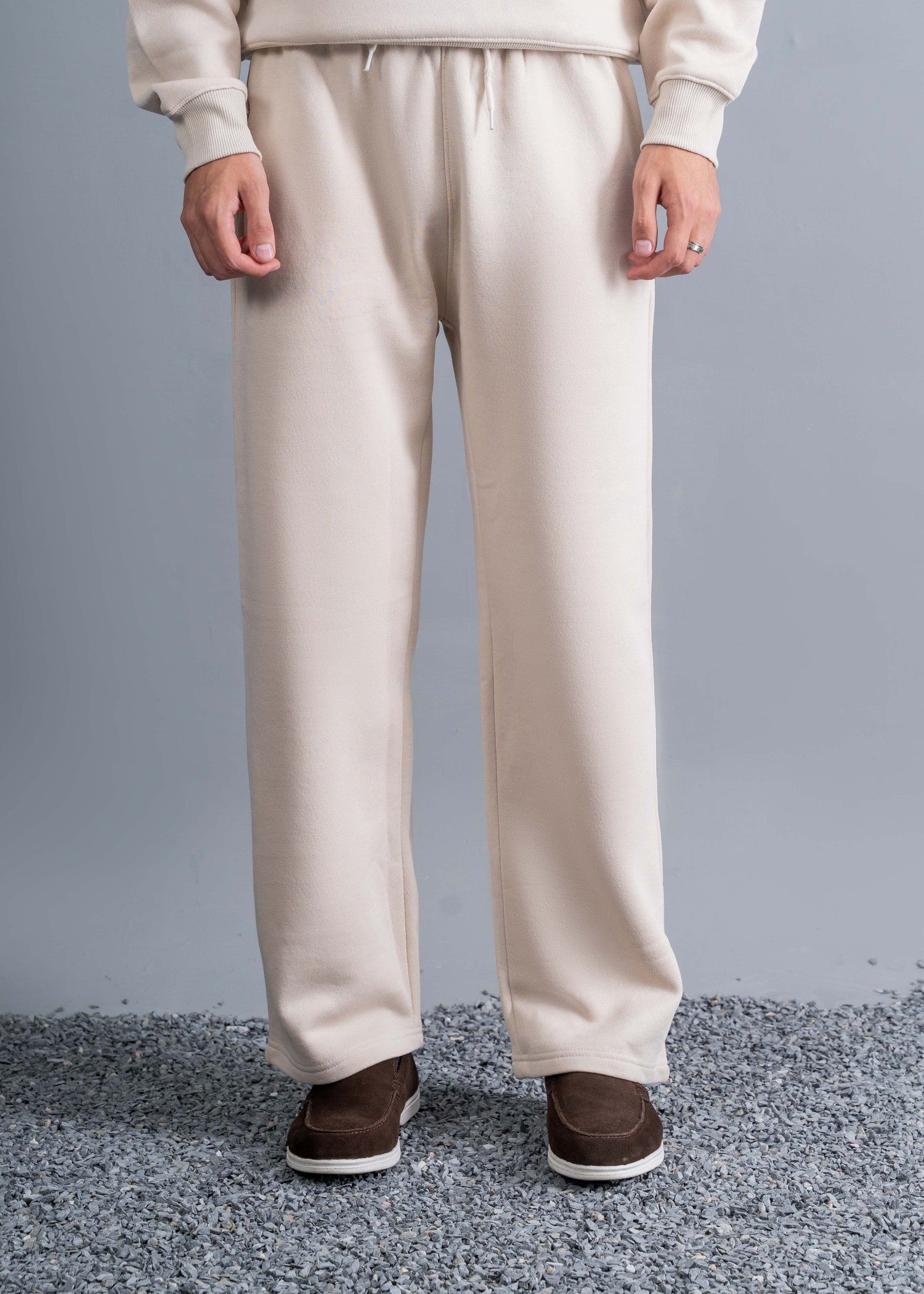 terry Trousers in Beige