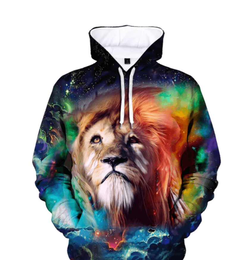Digital Print Men'S and Women'S Long-Sleeved Pullover Hoodie Sweatshirt