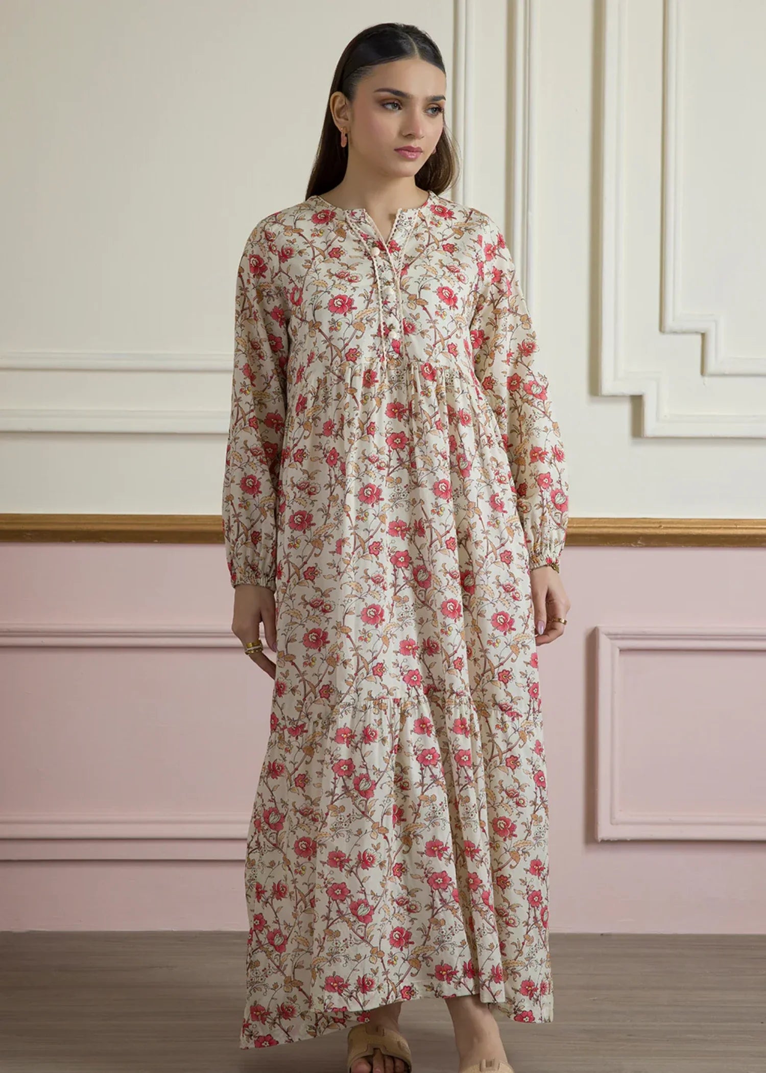 lawn Maxi in Beige