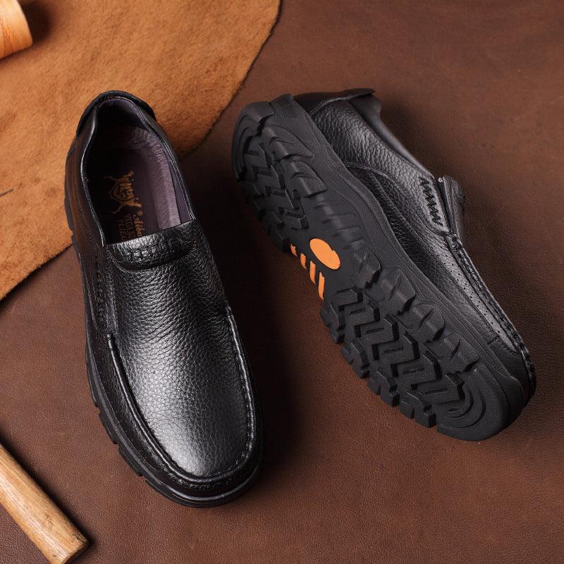 Fashionable Breathable Soft Sole Business Leather Shoes