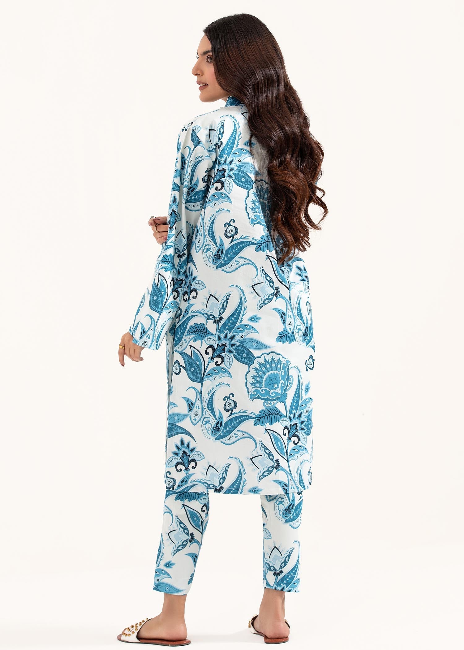 cotton satin Co Ord Sets in Light blue
