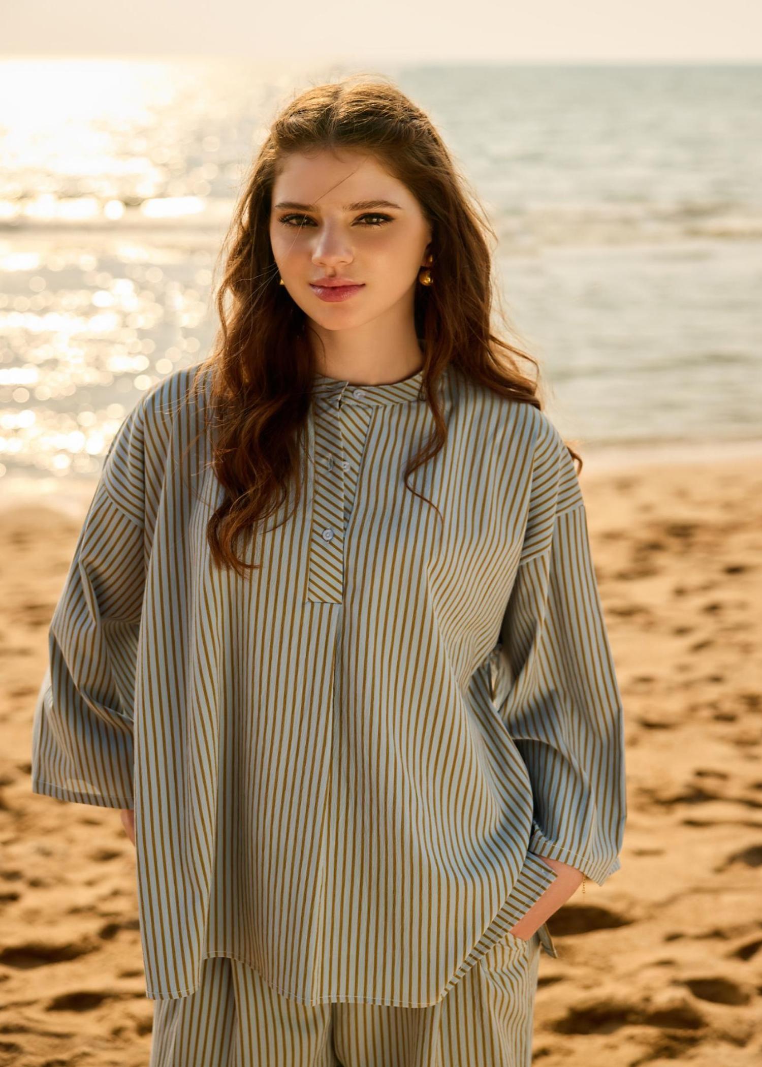 cotton Co Ord Sets in Ice blue