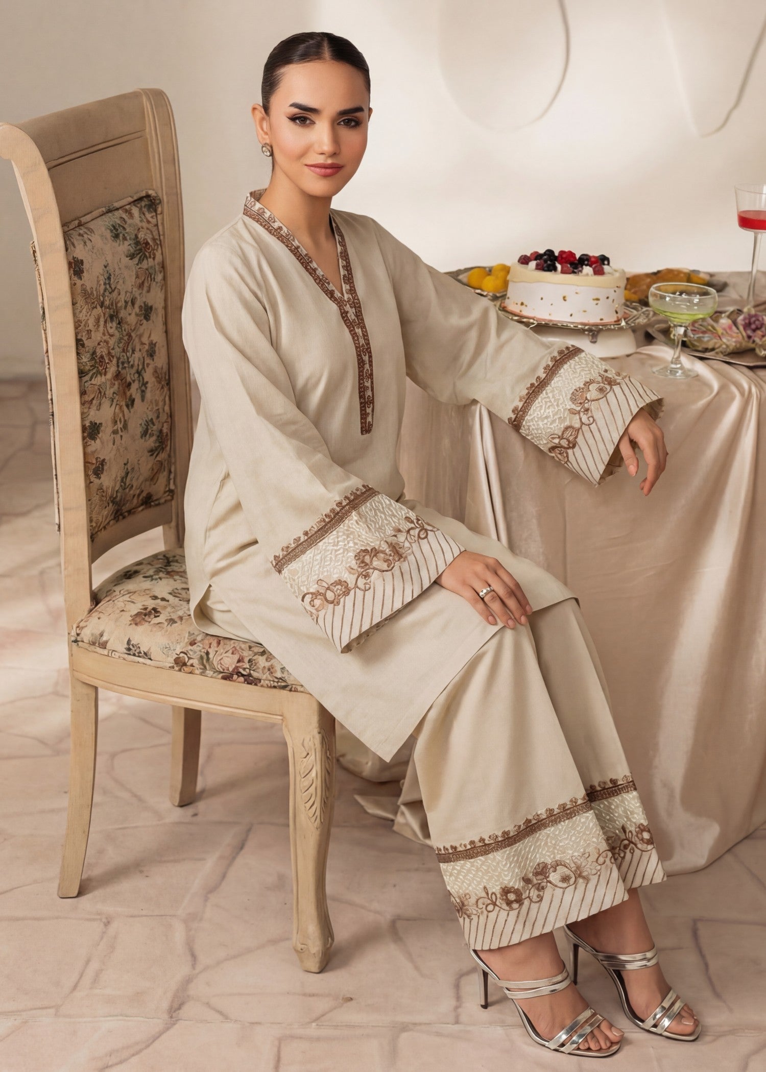 cotton Co Ord Sets in Ivory